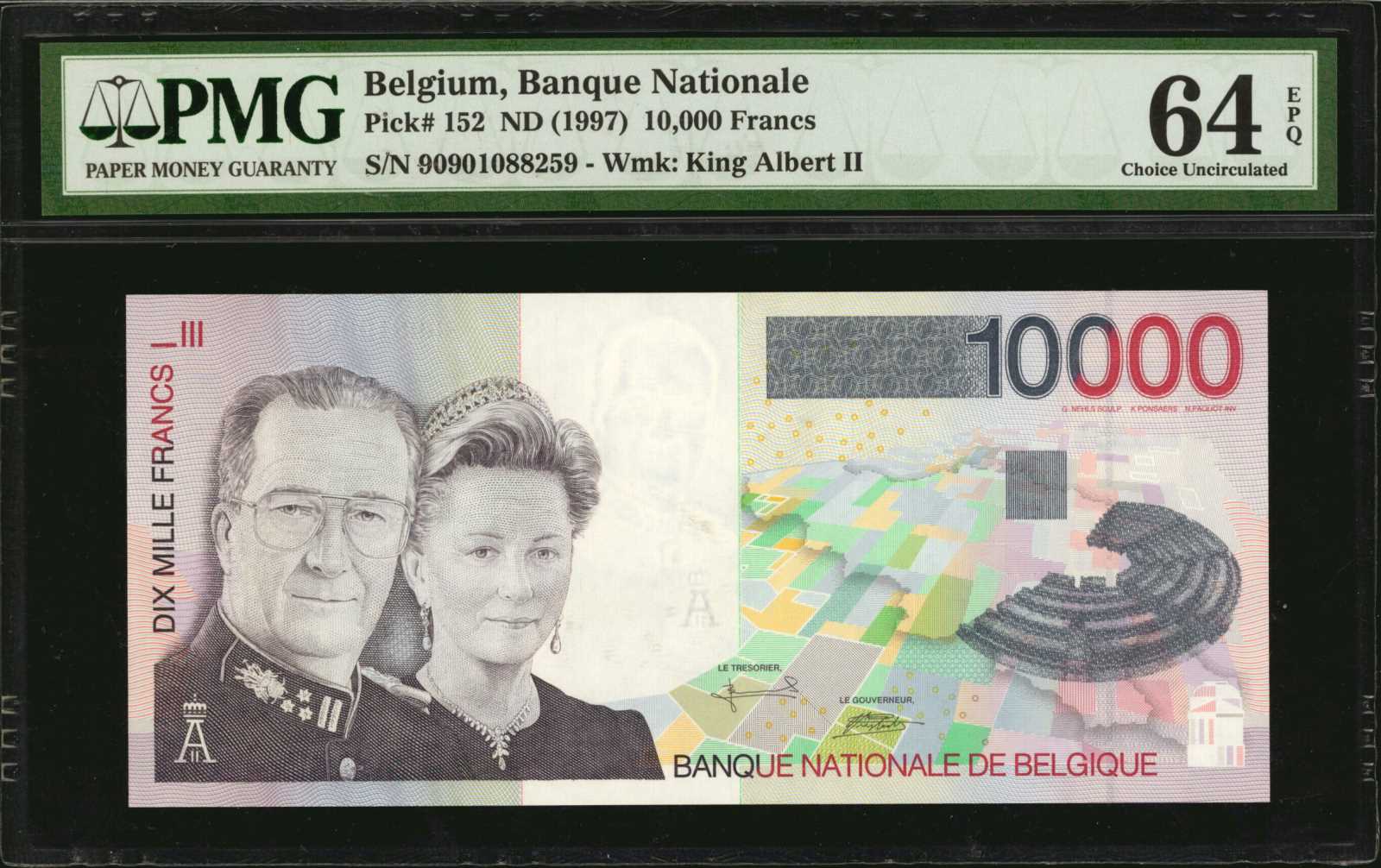 image for: Belgium  10,000 francs (B595a)