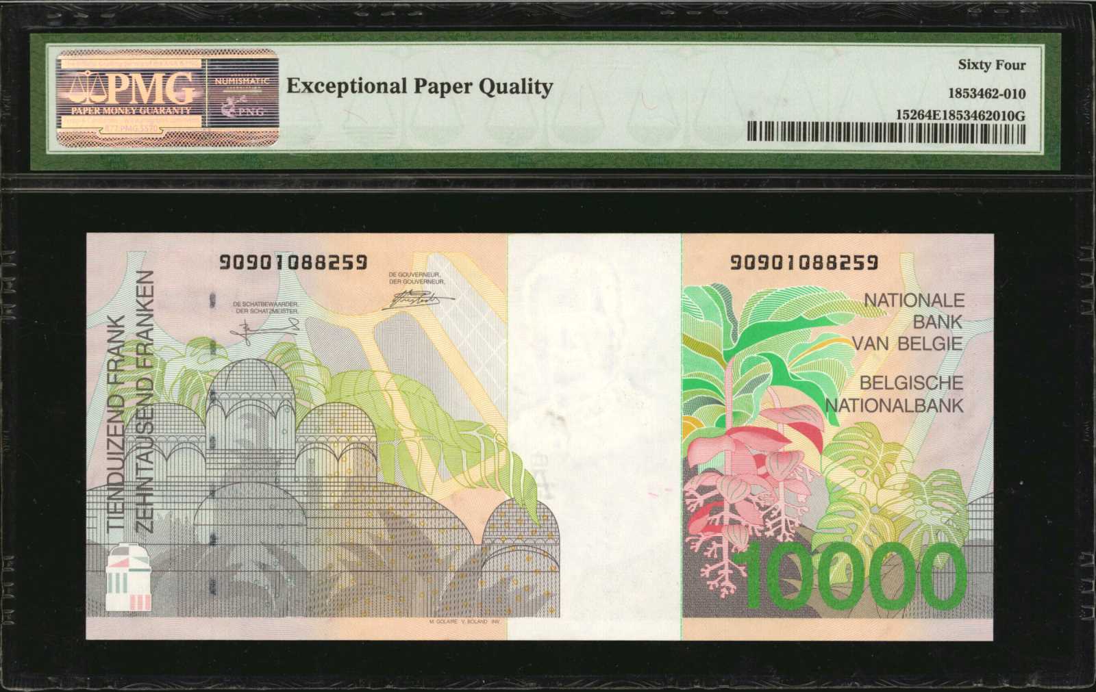 image for: Belgium  10,000 francs (B595as)