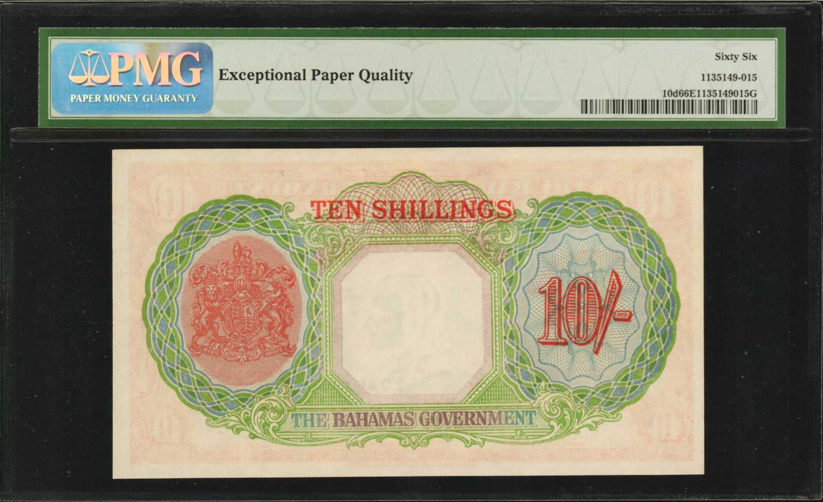 image for: Bahamas  10 shillings(B109c)