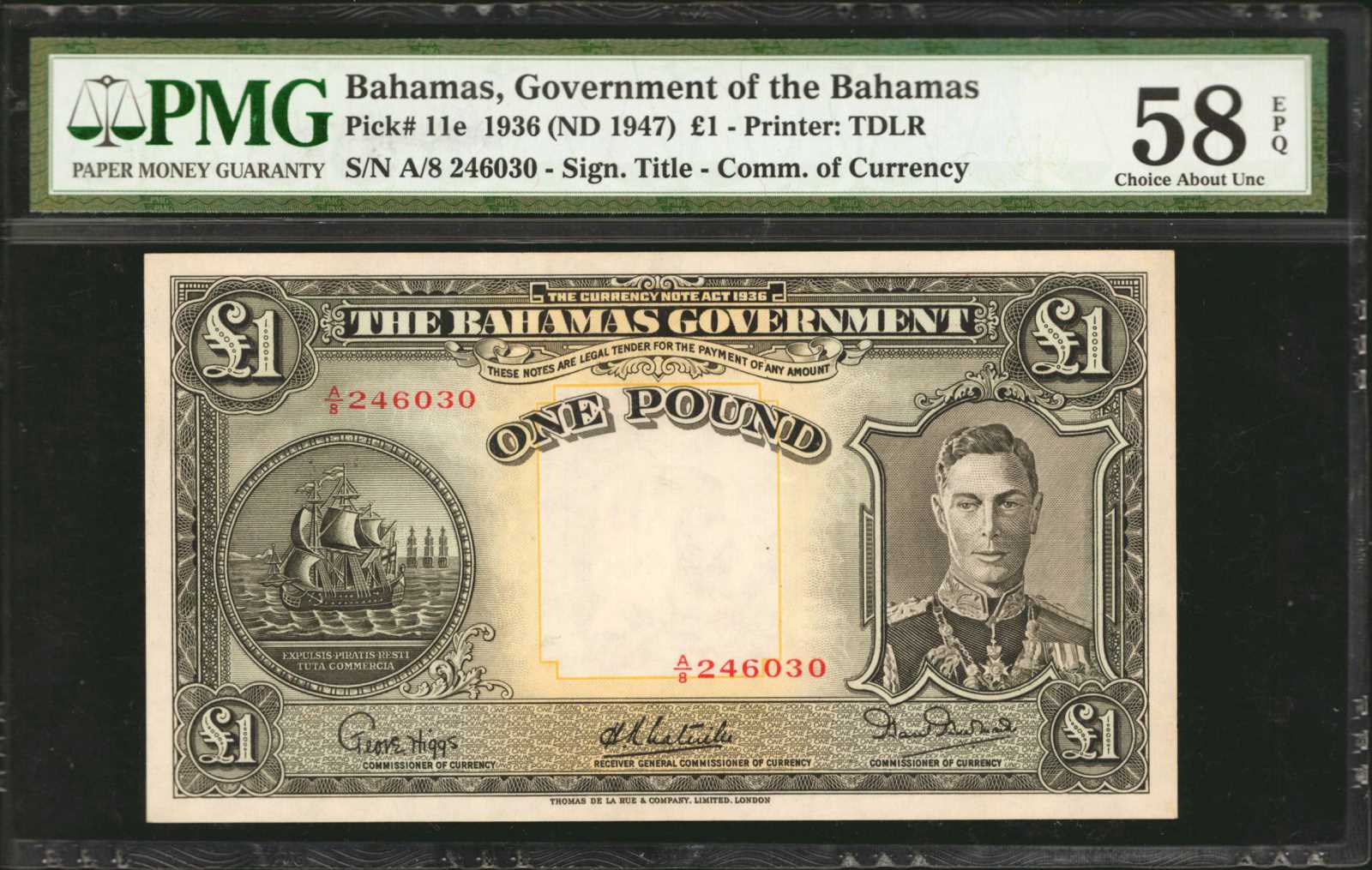 image for: Bahamas  1 pound(B110d)