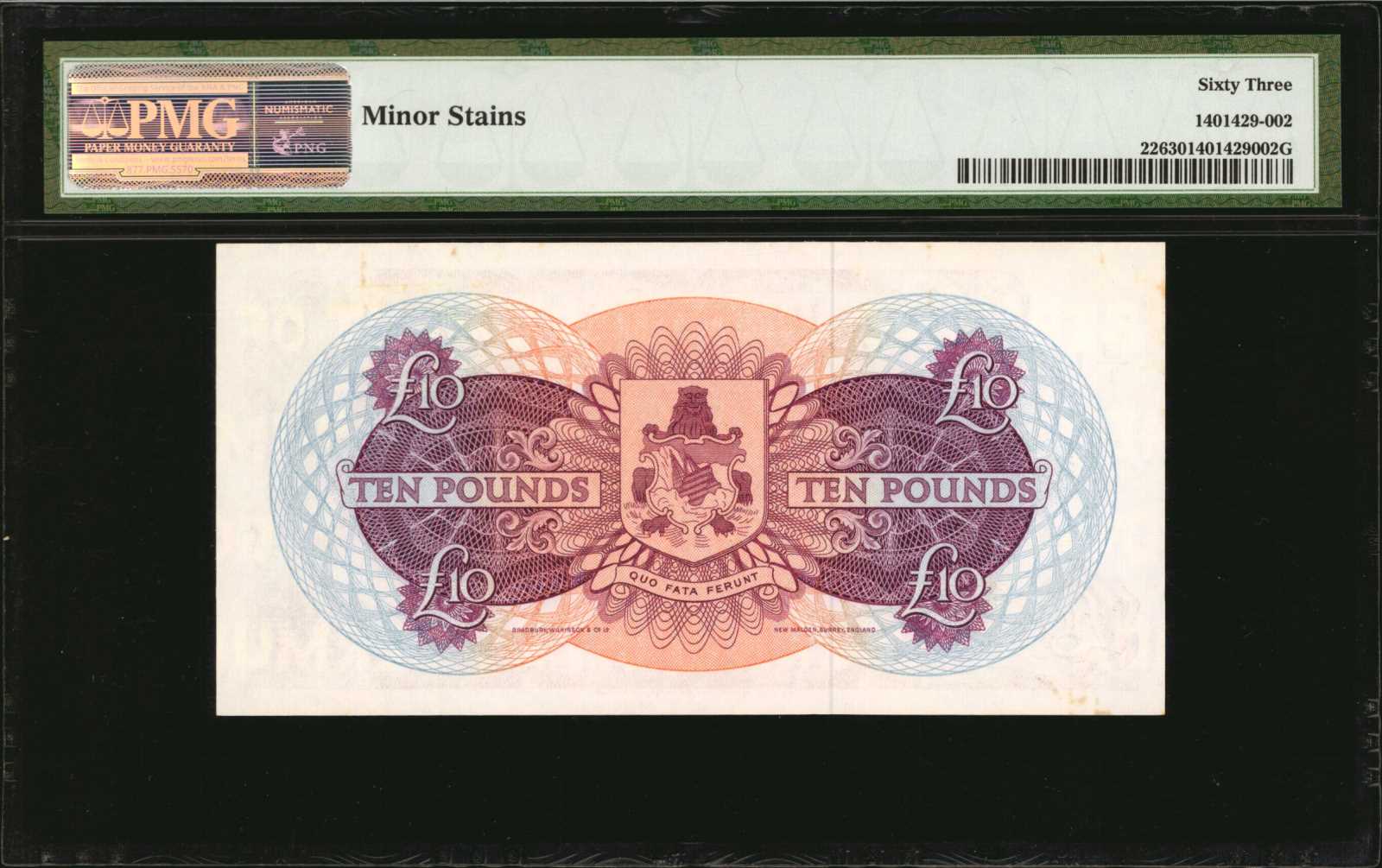 image for: Bermuda  10 pounds (B123a)