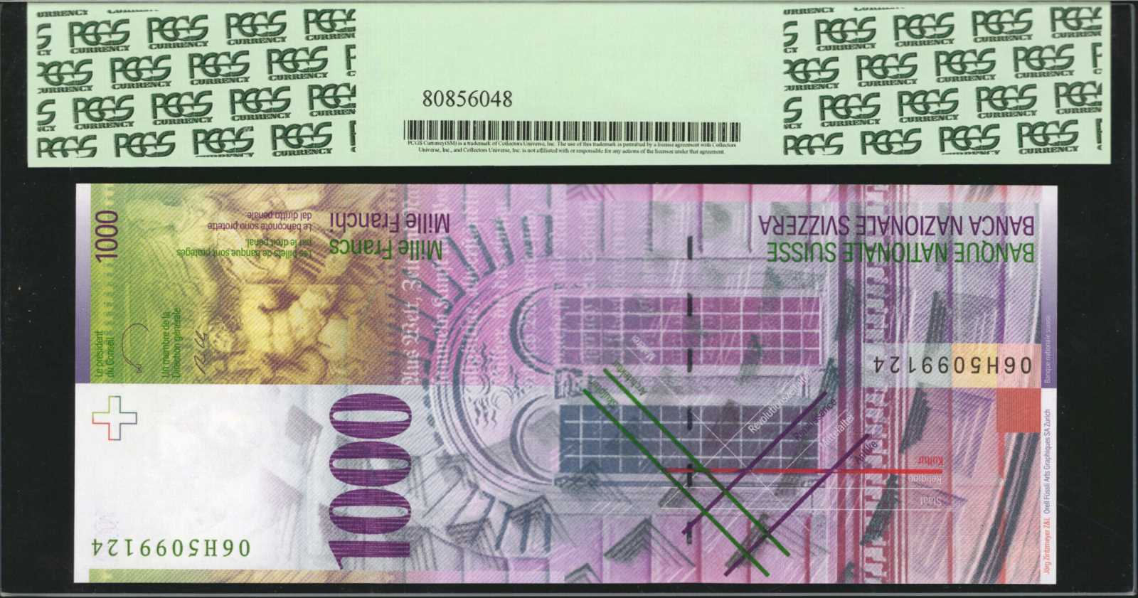 image for: Switzerland  1,000 francs (B354a)
