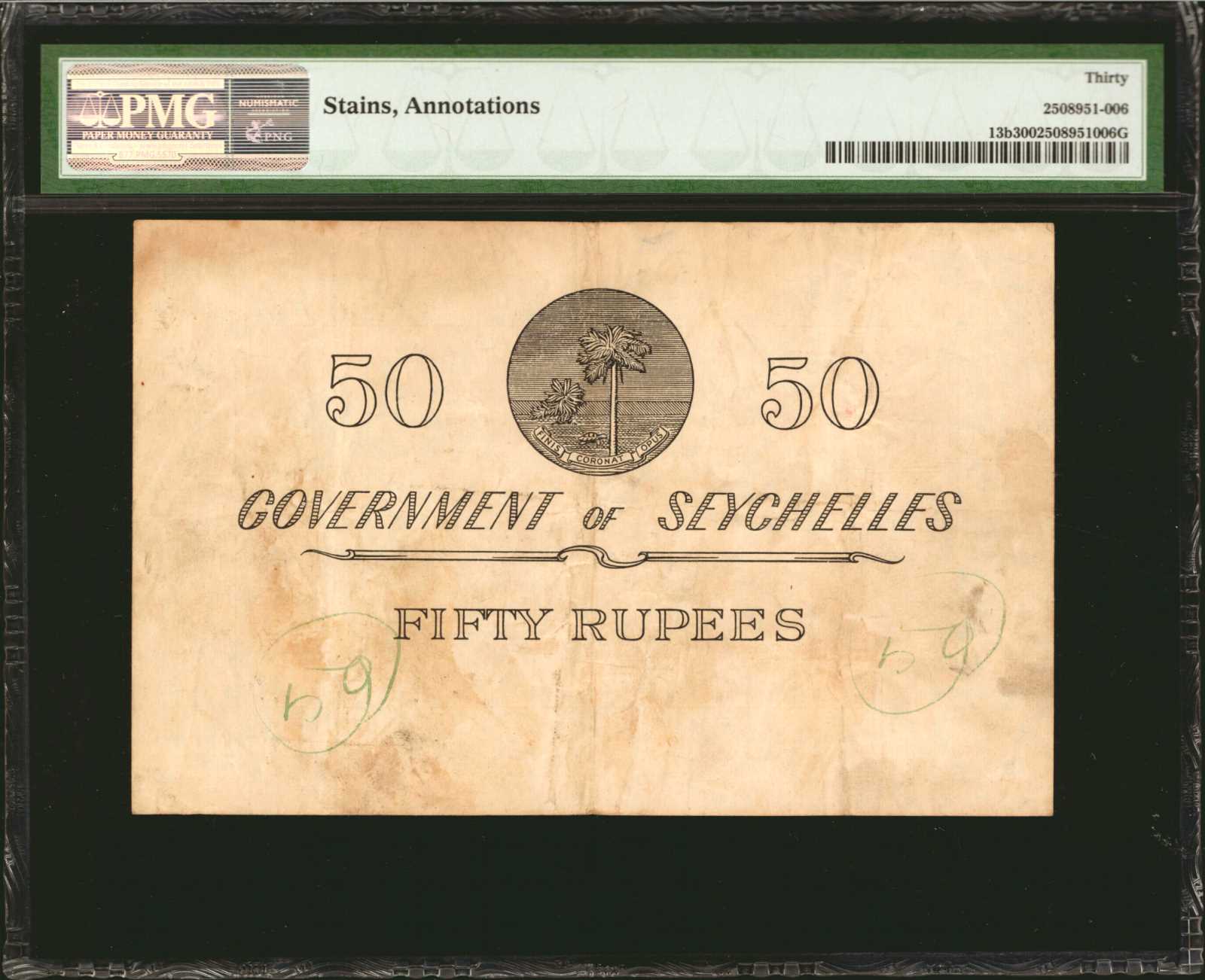 image for: Seychelles  50 rupees(B120a)