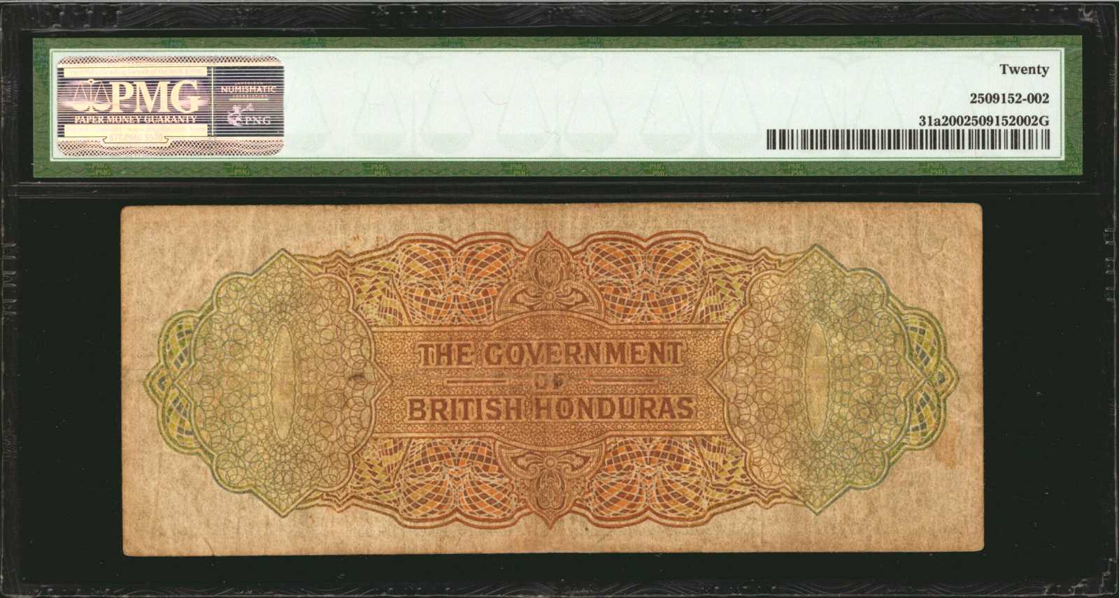 image for: British Honduras  10 dollars (B130as)