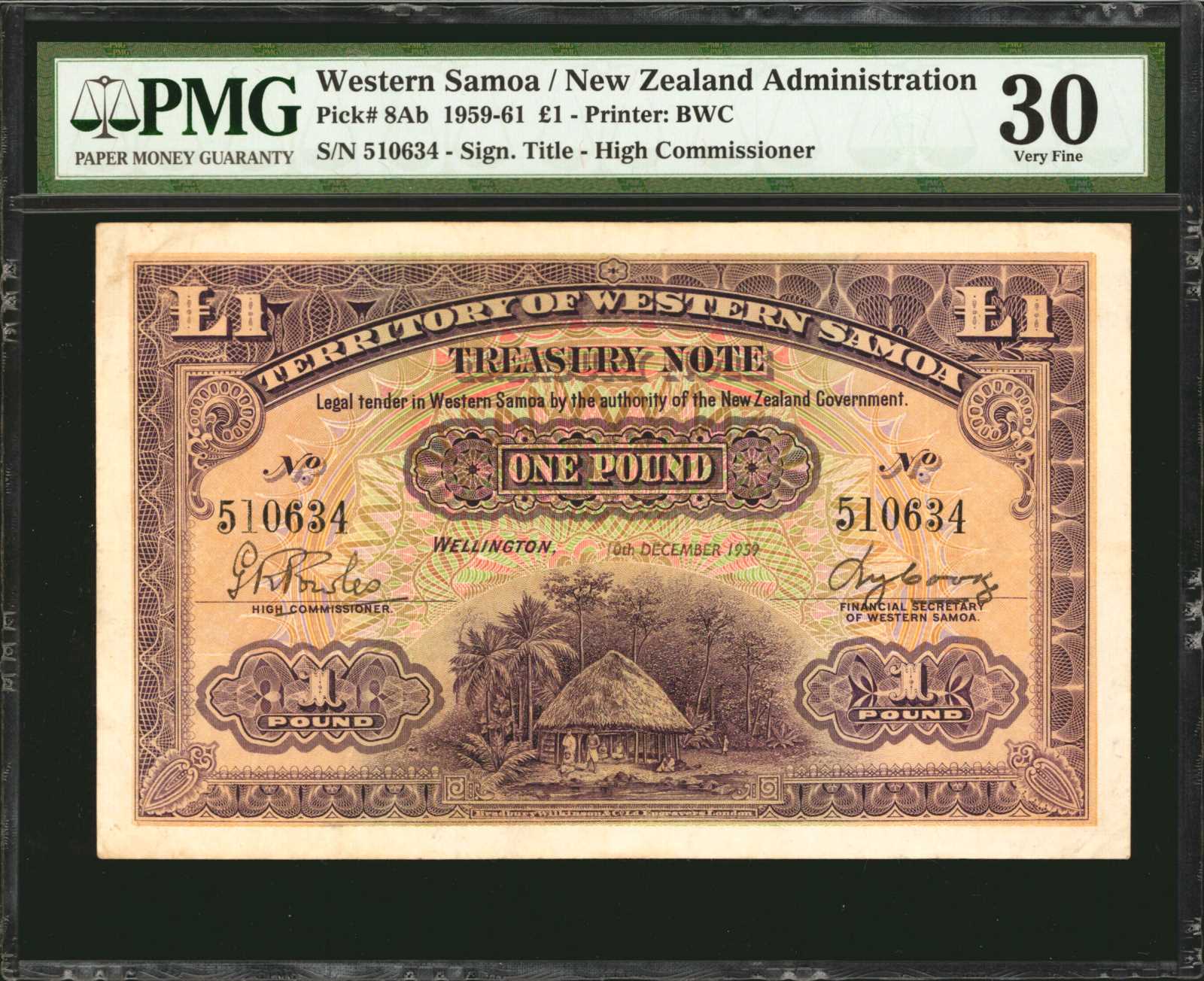 image for: Western Samoa  1 pound(B202a)