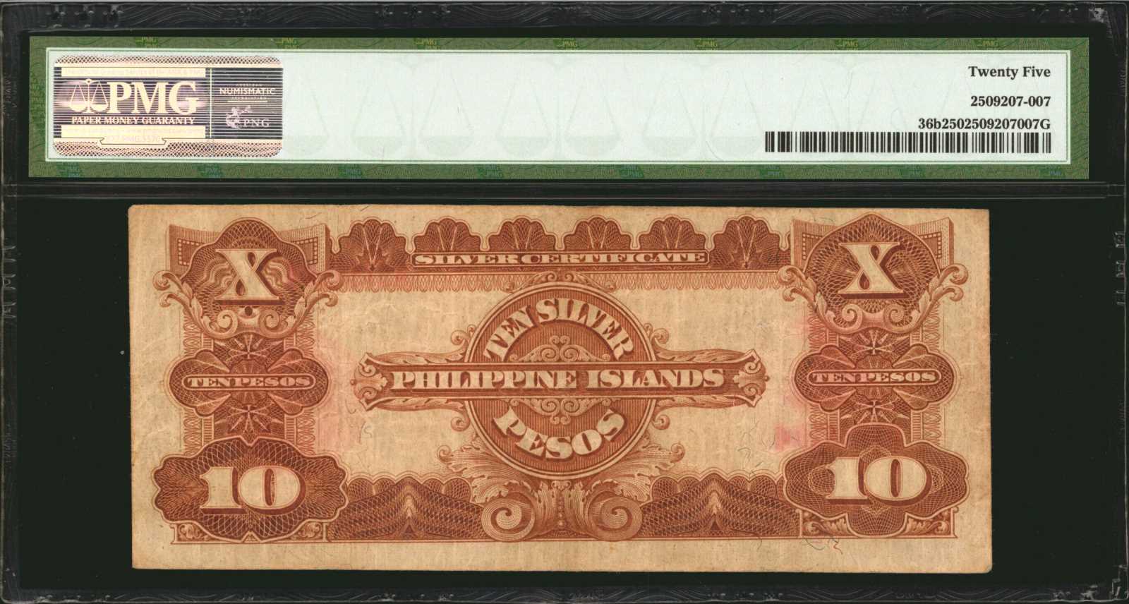 image for: Philippines  10 silver pesos (B513b)