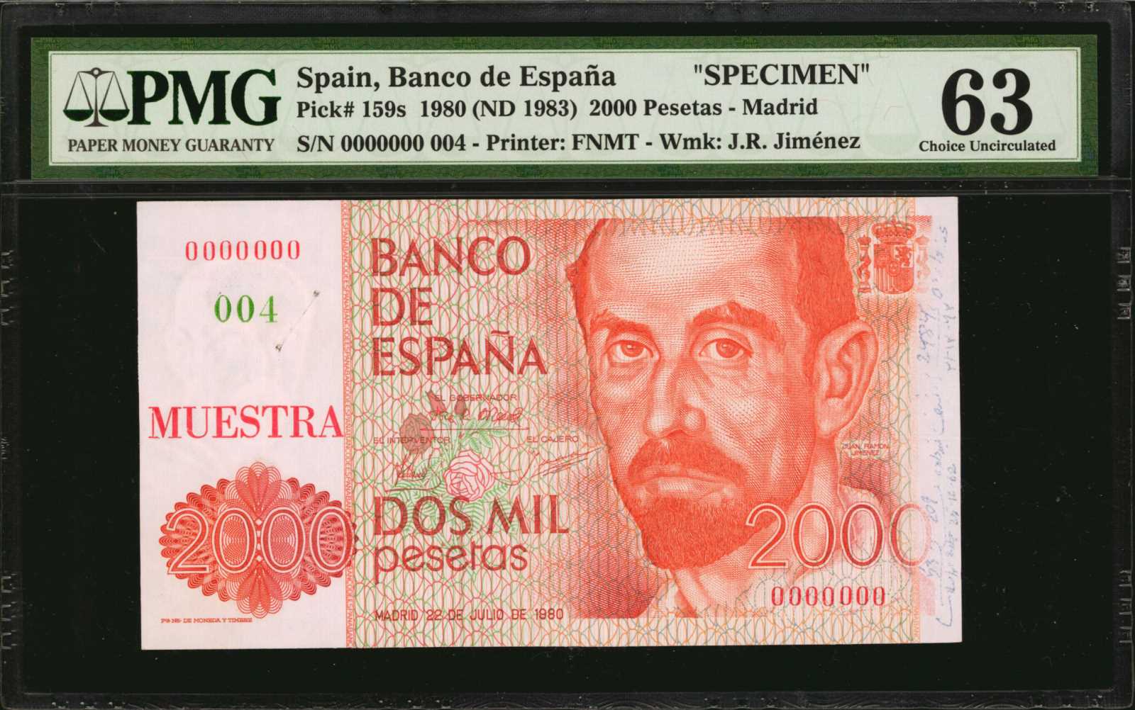 image for: Spain  2,000 pesetas (B625a)