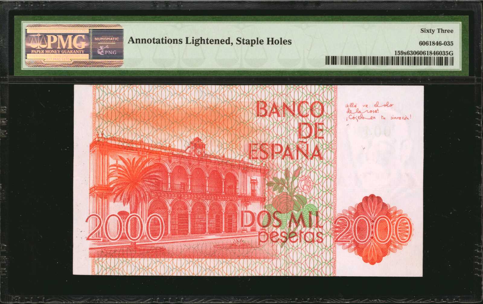 image for: Spain  2,000 pesetas (B625az)