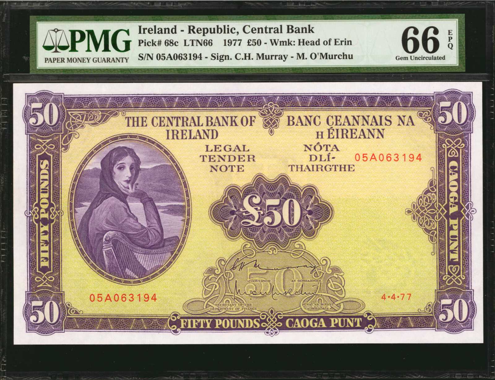  Horizontal SPECIMEN / OF NO VALUE perf; dated 2•5•05 [sic]; all-zero s/n 