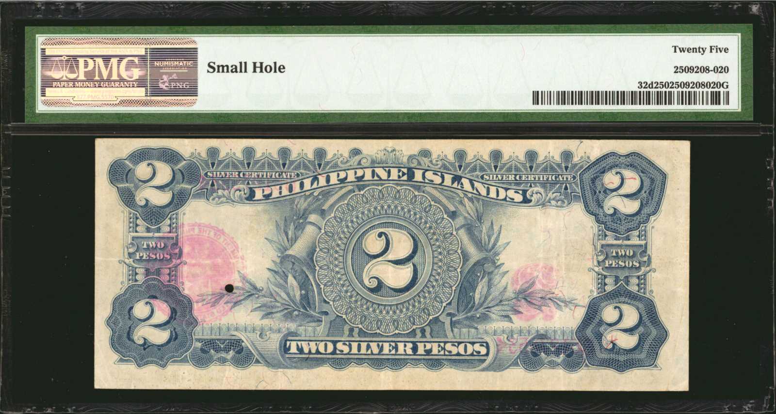 image for: Philippines  2 silver pesos (B509e)
