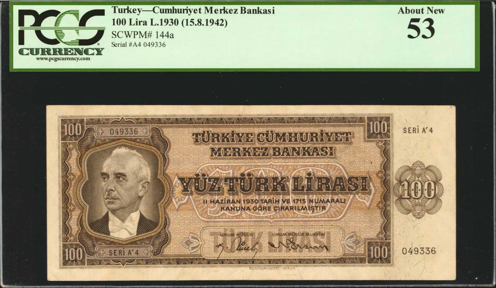 image for: Turkey  100 T?rk liras? (B227as)