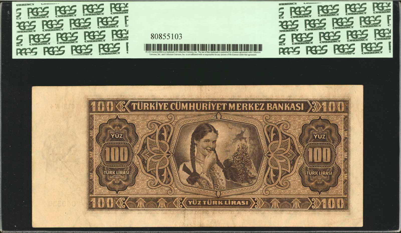 image for: Turkey  100 T?rk liras? (B227ar)