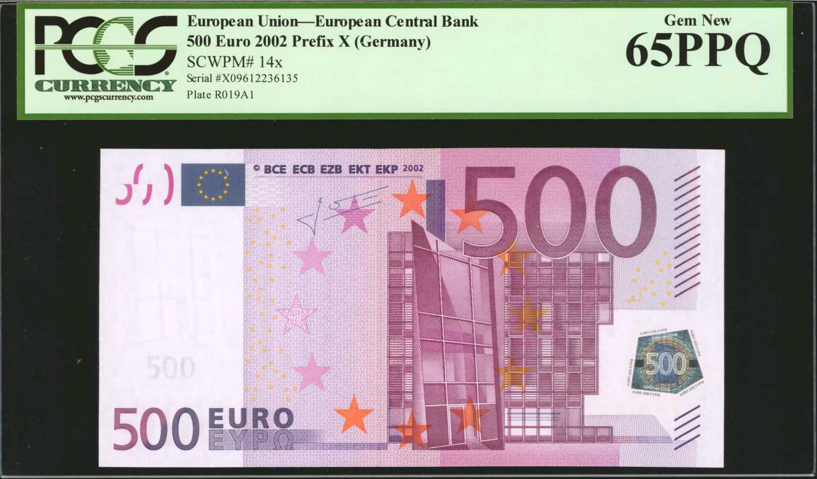 image for: European Monetary Union  500 euro (B107n2)