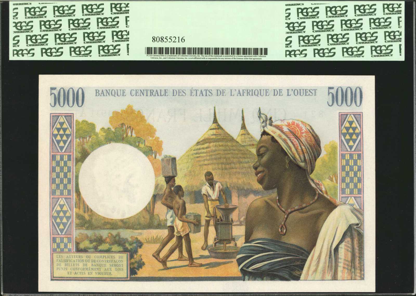 image for: West African States  5,000 francs (B109Ae)