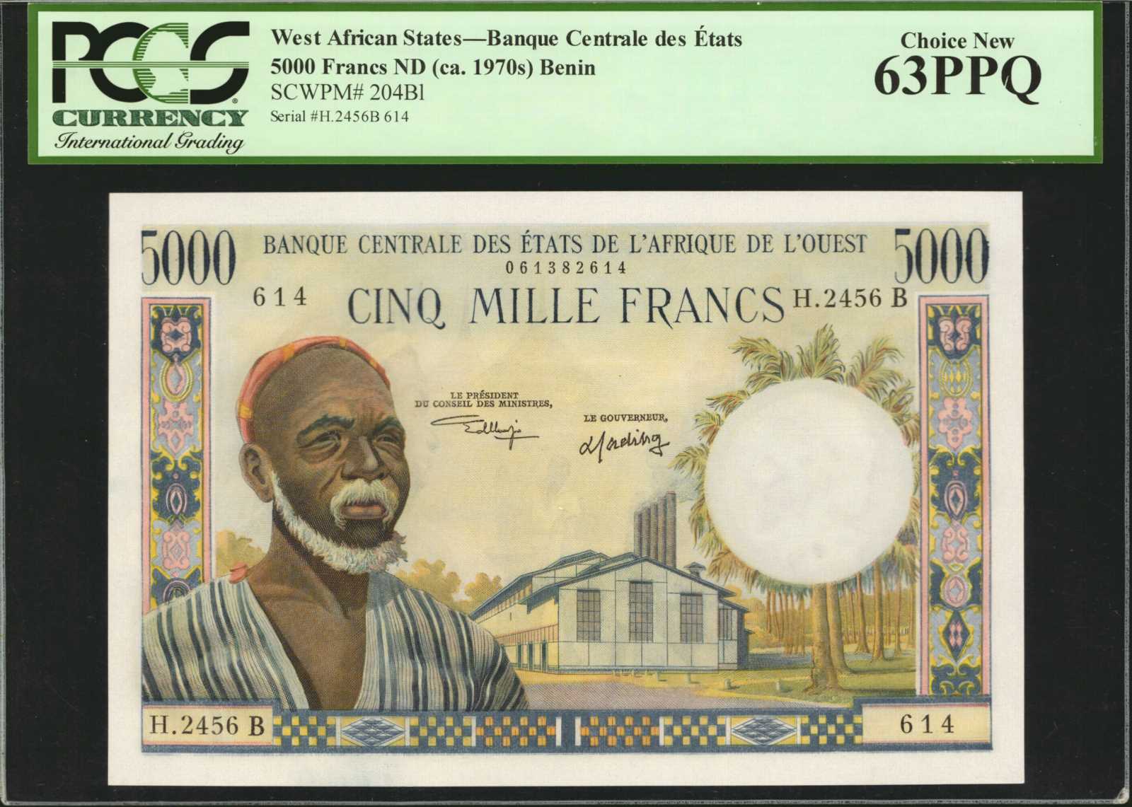 image for: West African States  5,000 francs (B109Bb)