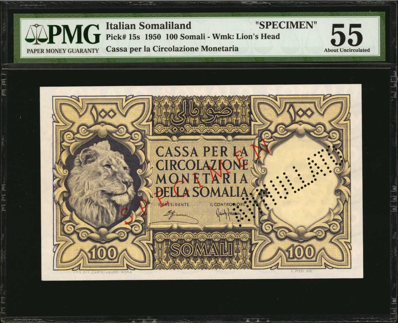 image for: Italian Somaliland  100 somali(B305b)