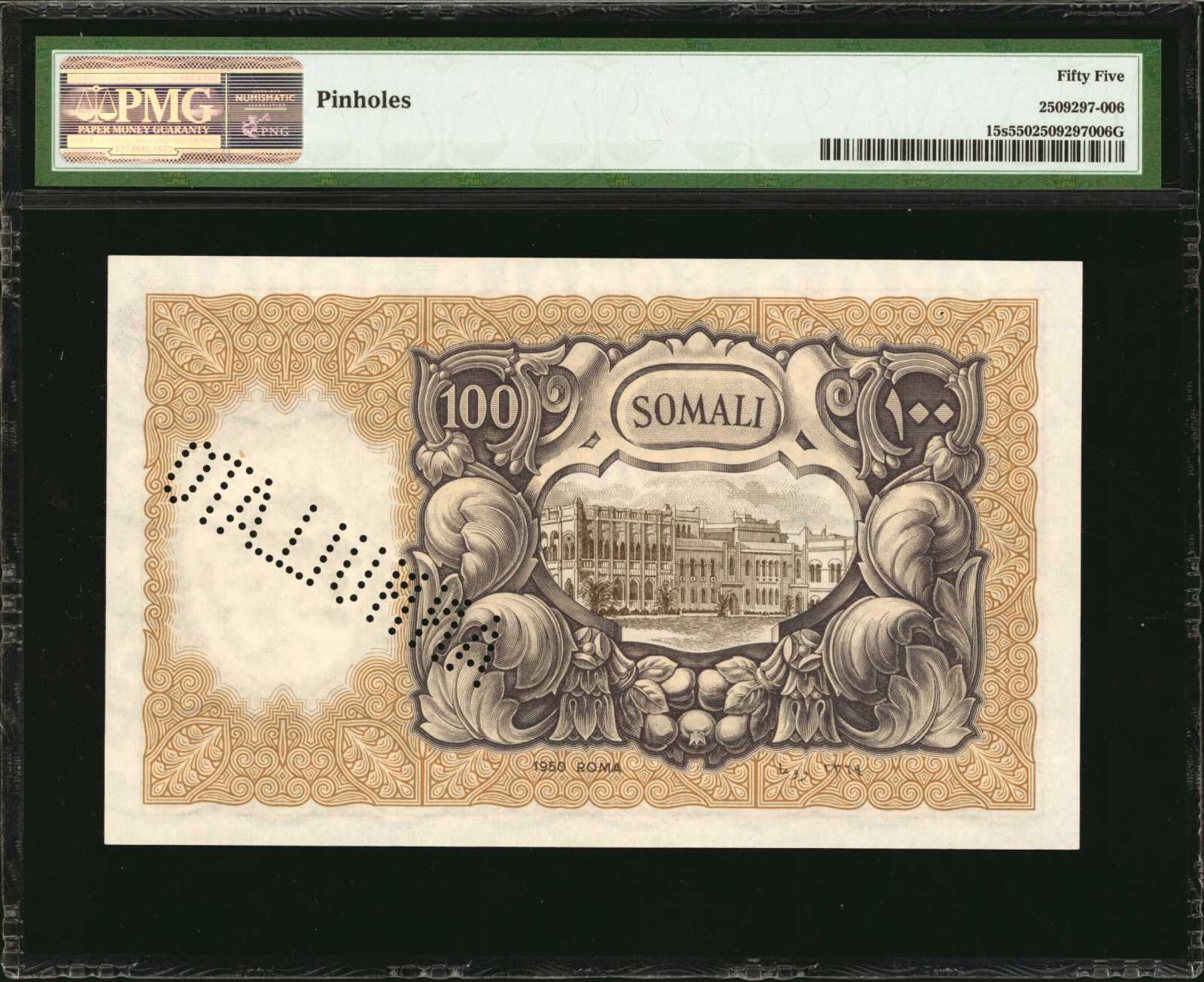 image for: Italian Somaliland  100 somali(B305b)