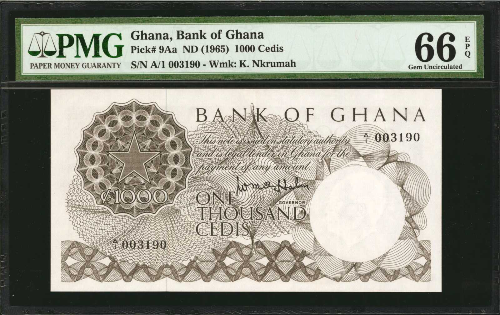 image for: Ghana  1,000 cedis (B110at)