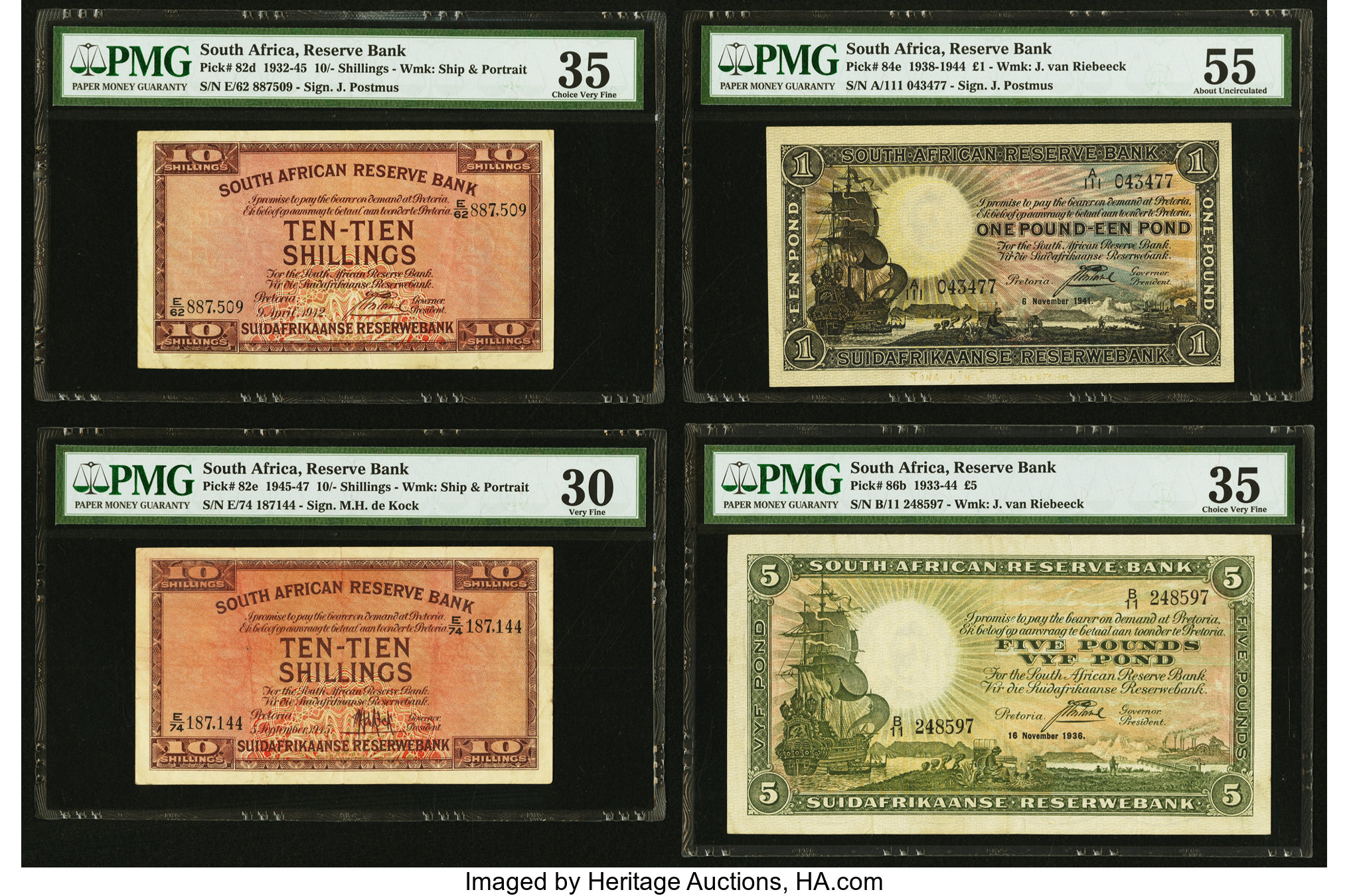 image for: South Africa  10 shillings (B710cs)