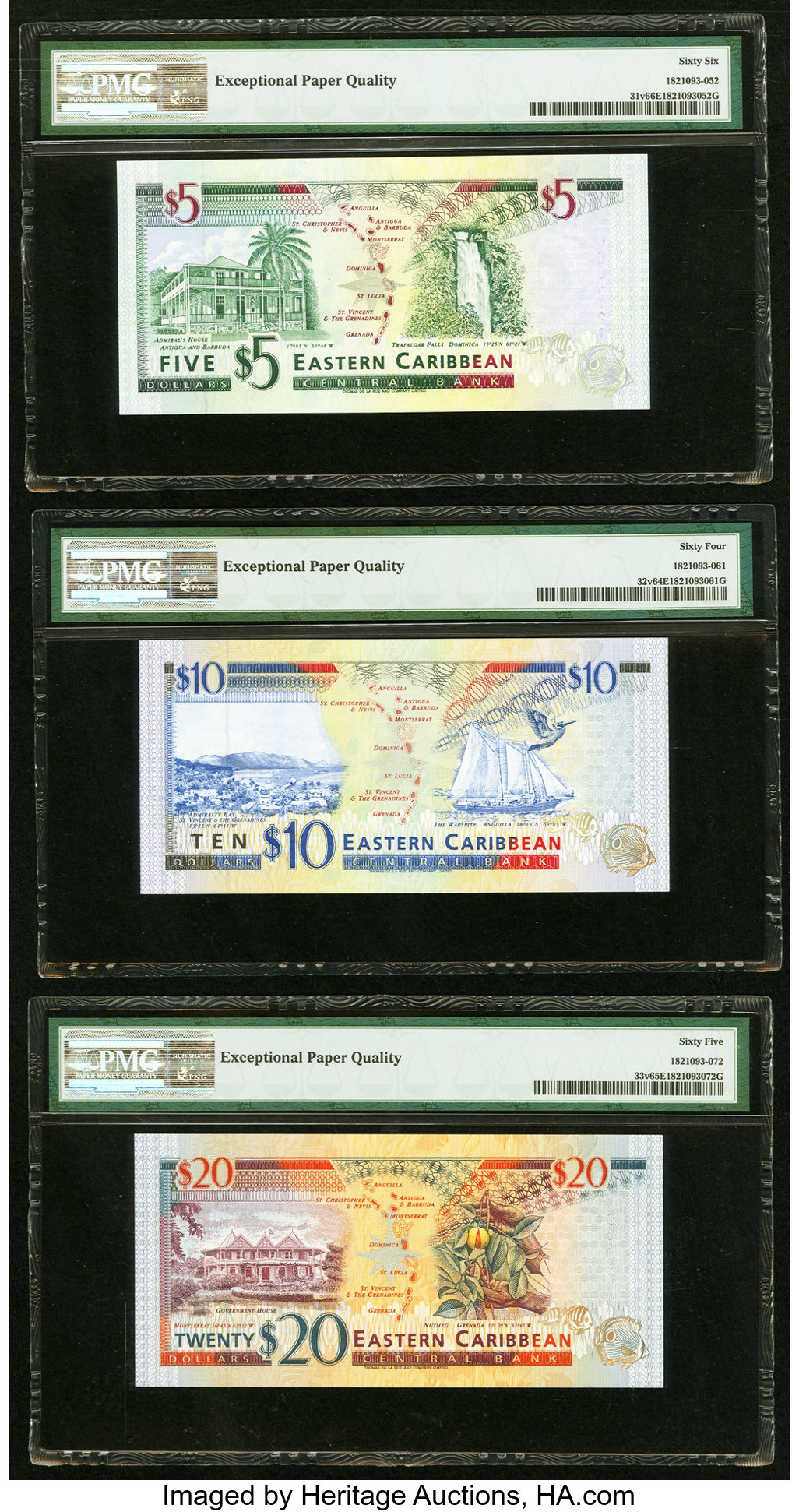 image for: East Caribbean States  5 dollars (B215g)