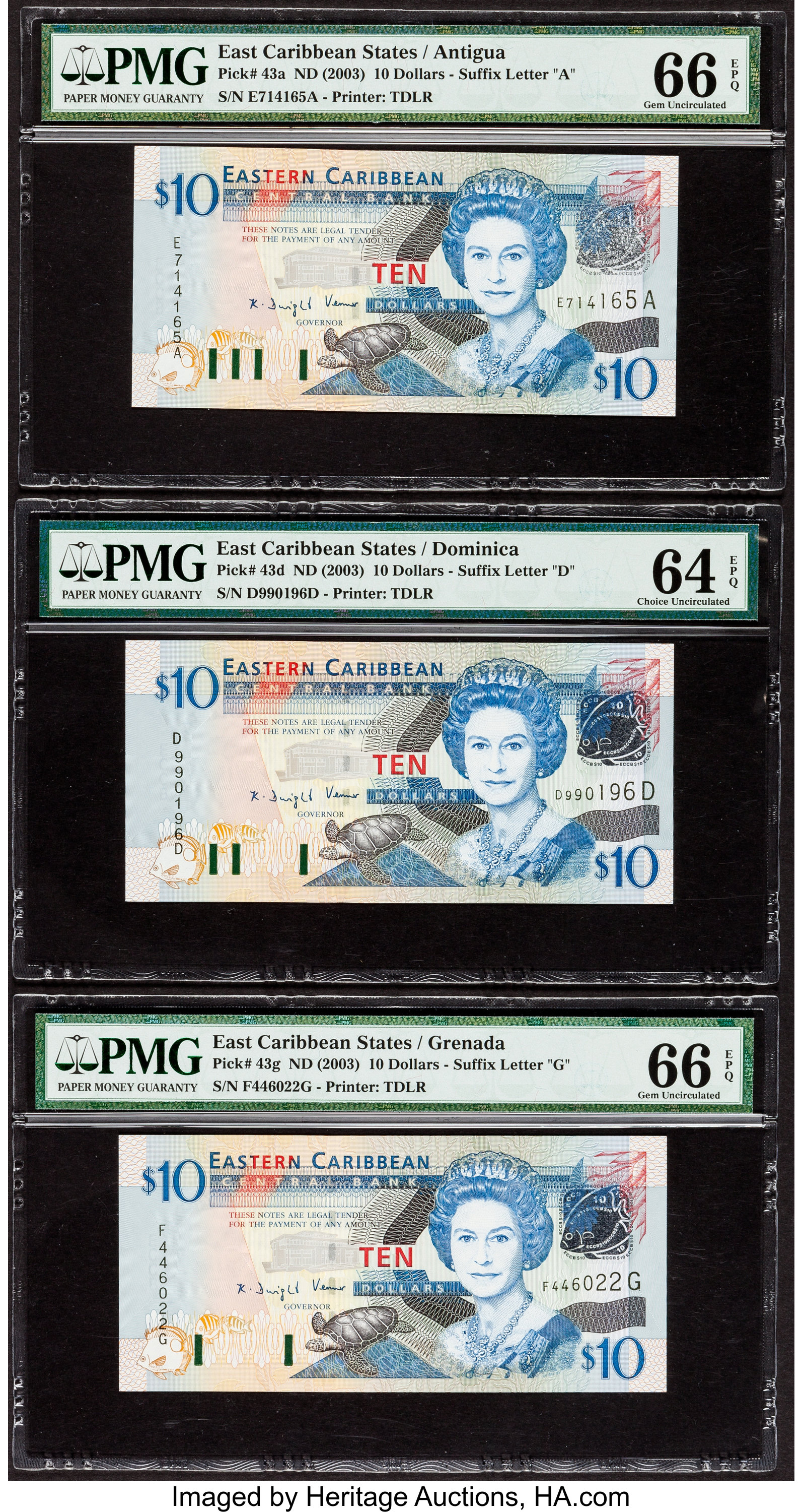 image for: East Caribbean States  10 dollars (B227l)