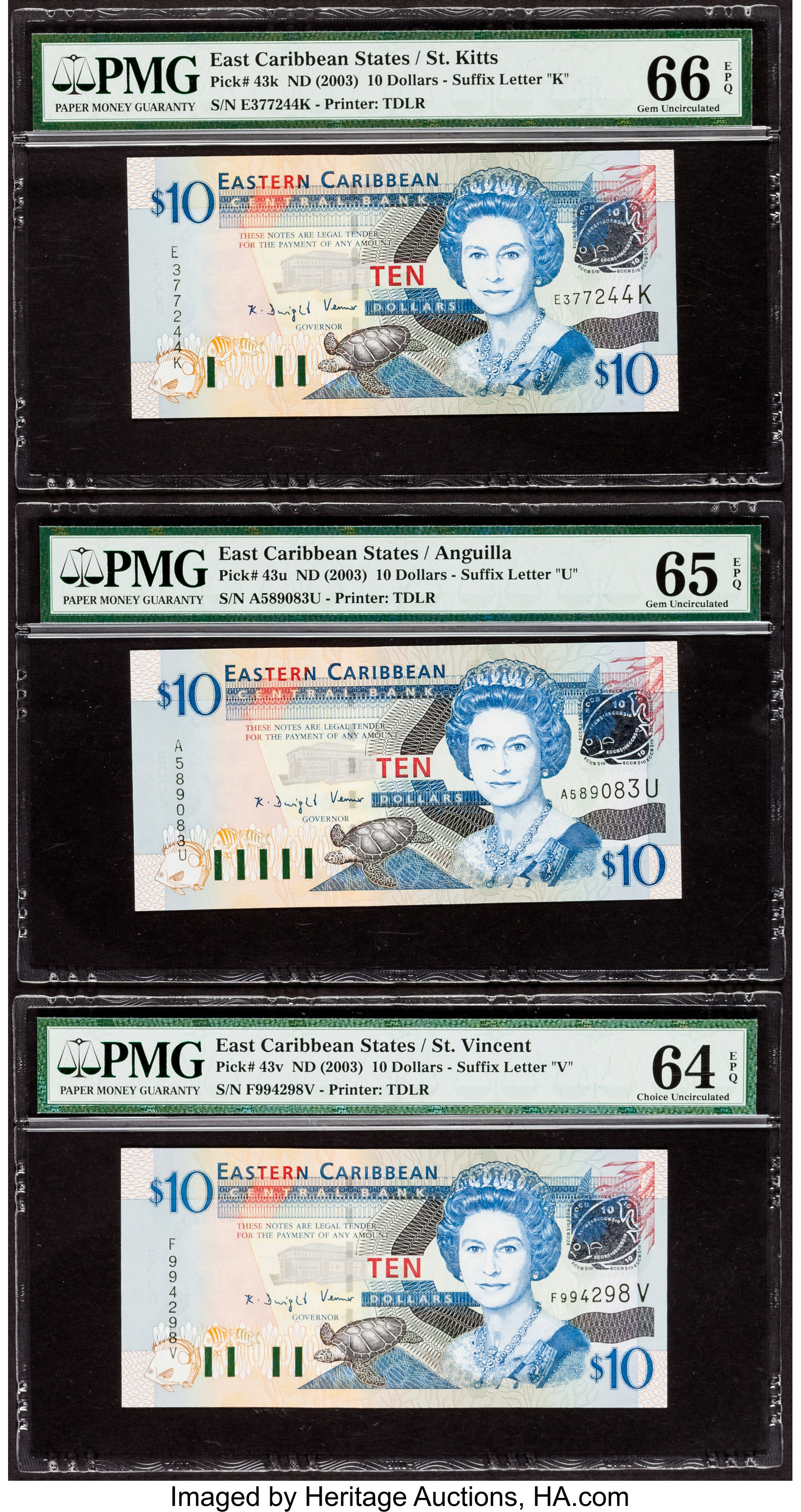 image for: East Caribbean States  10 dollars (B227k)