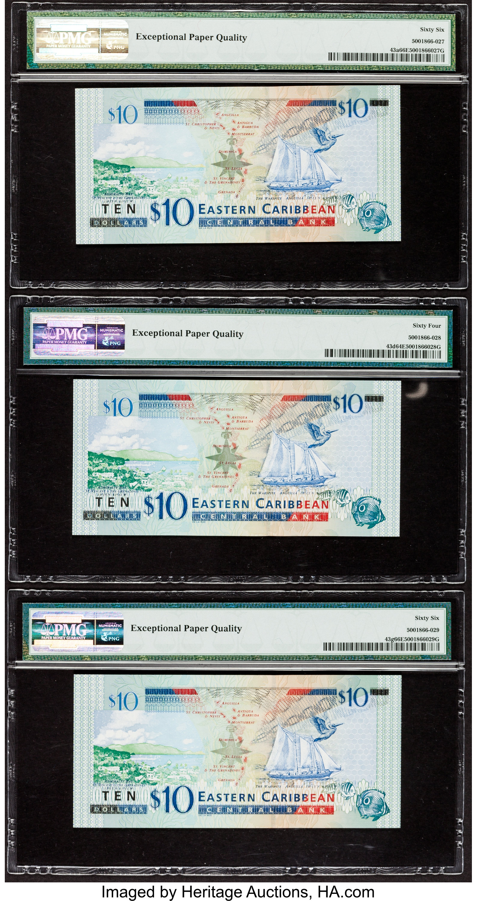 image for: East Caribbean States  10 dollars (B227a)