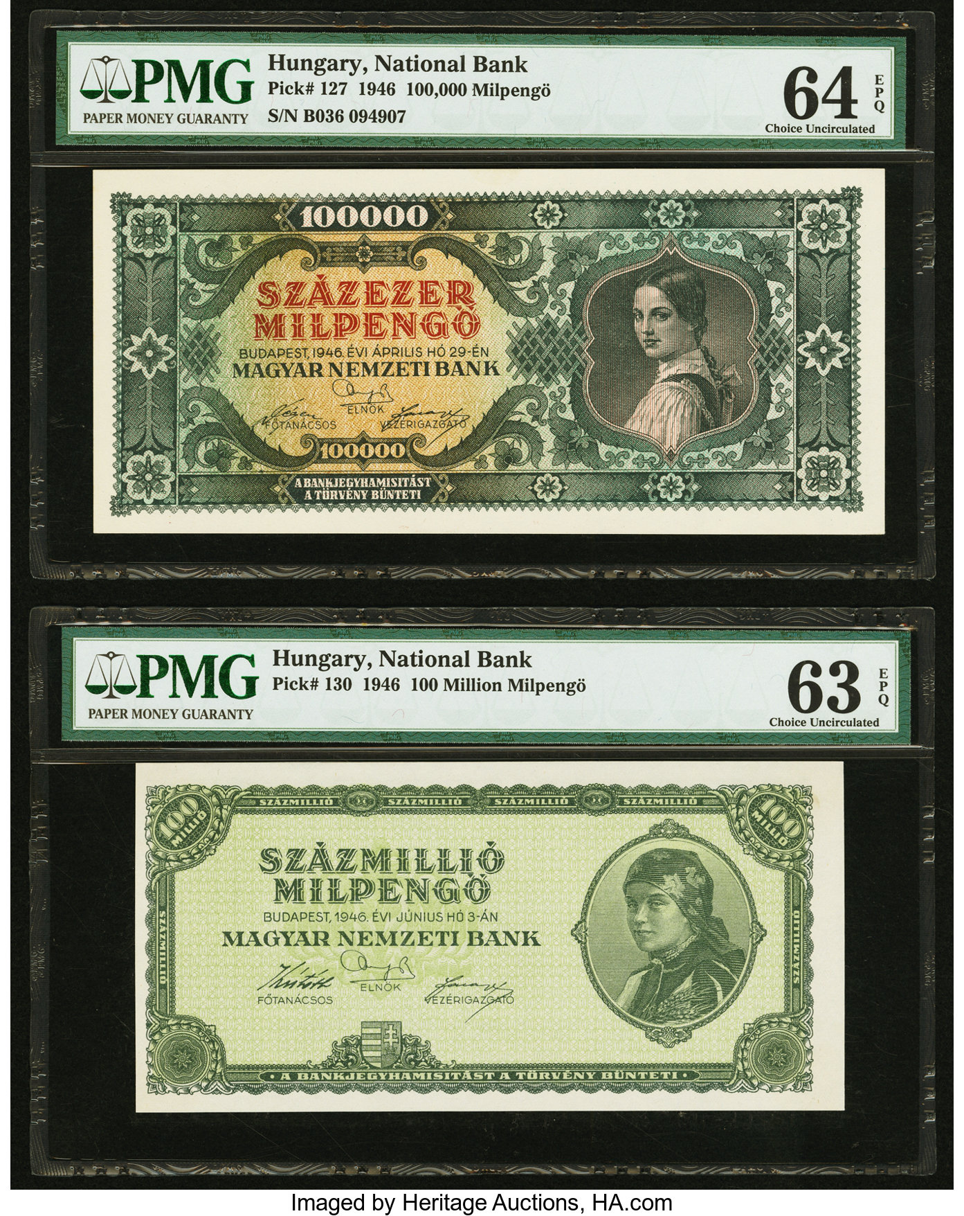 image for: Hungary  100,000 milpeng?(B536a)