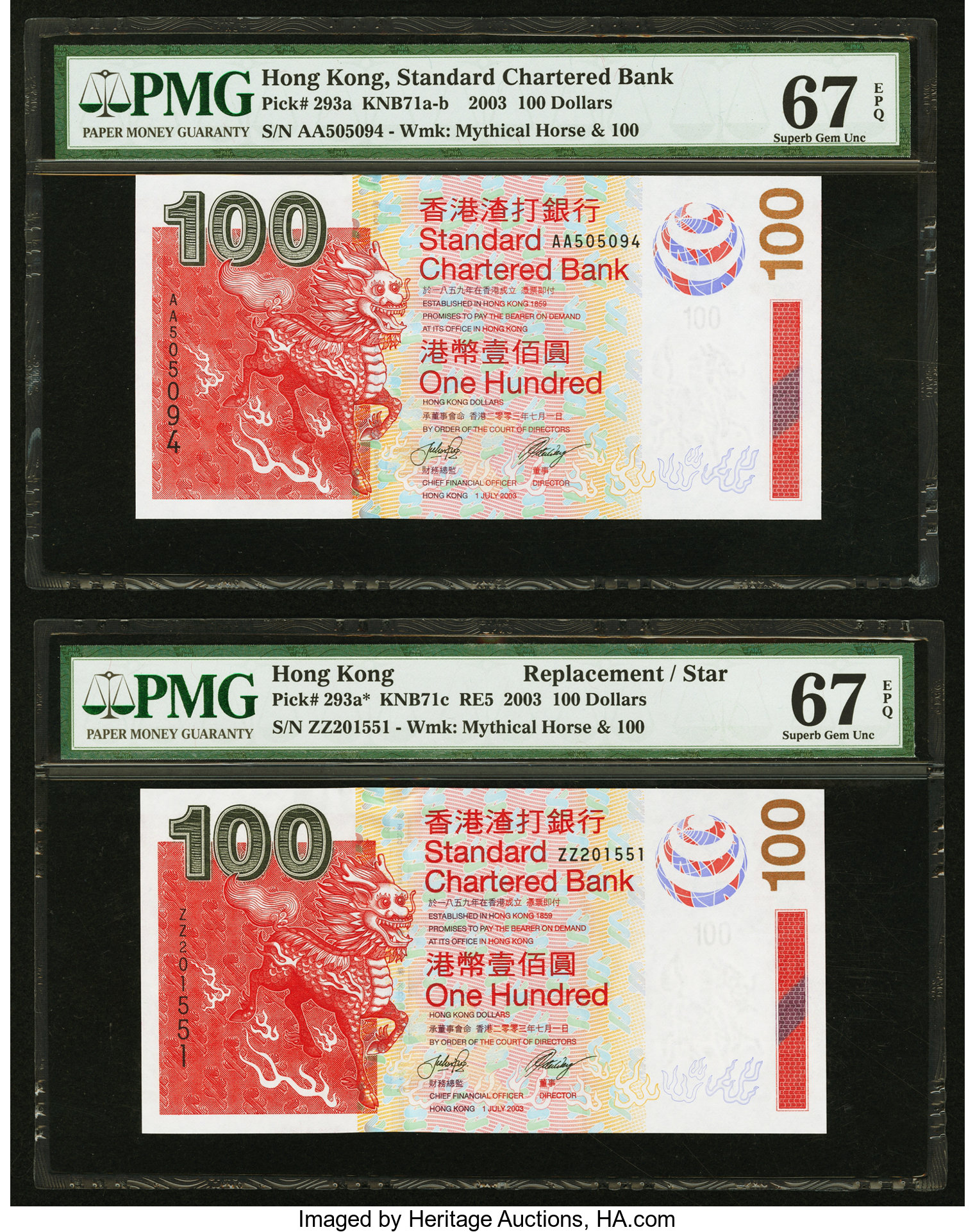 image for: Hong Kong  100 dollars (B415a)