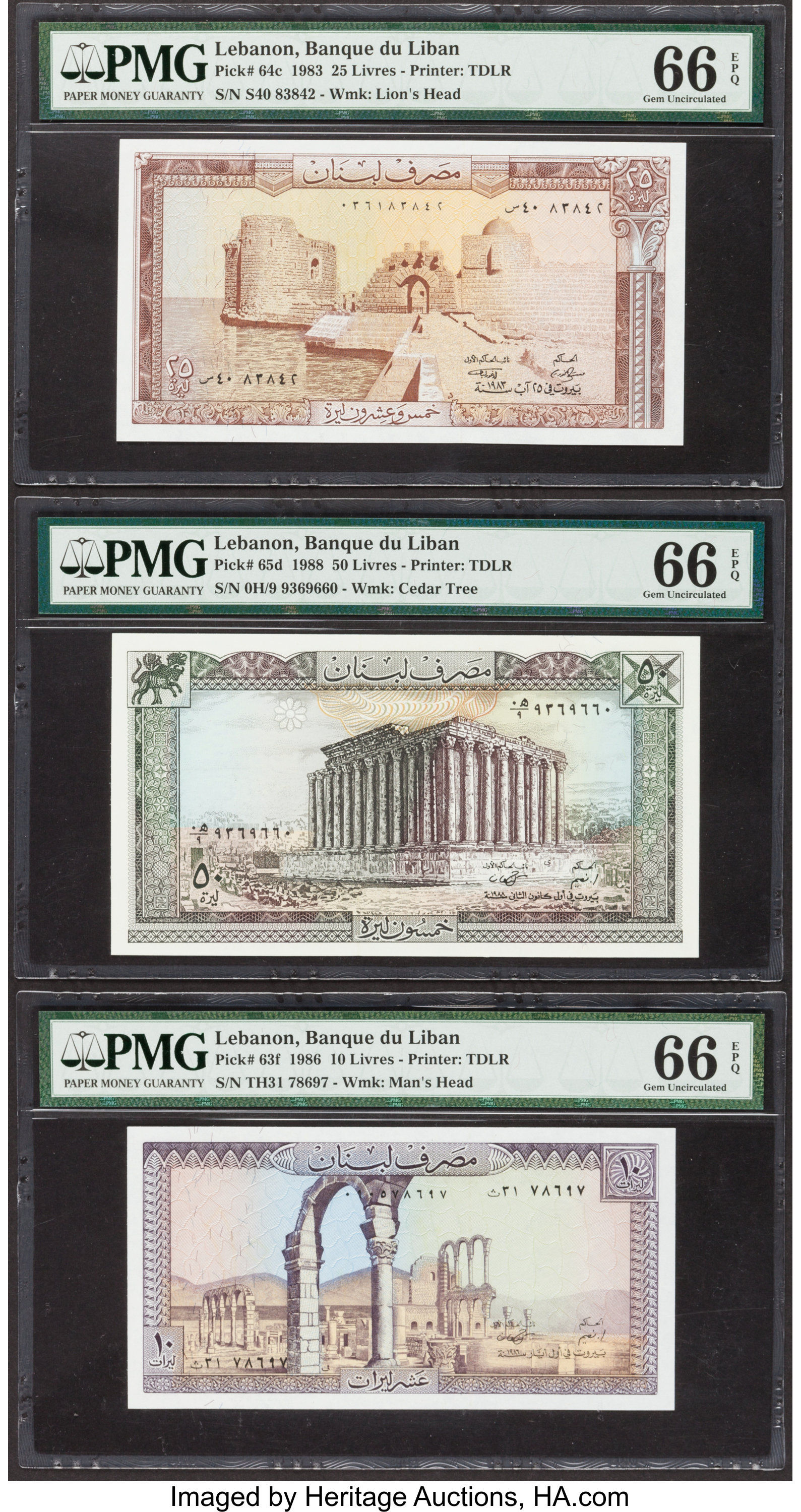 image for: Lebanon  10 livres (pounds) (B503c)