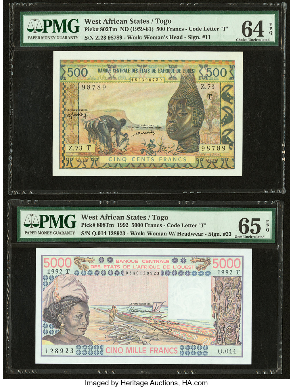 image for: West African States  500 francs (B107Tb)