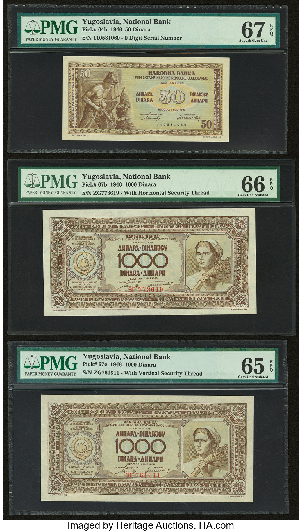 image for: Yugoslavia  50 dinara (dinars) (B301a)