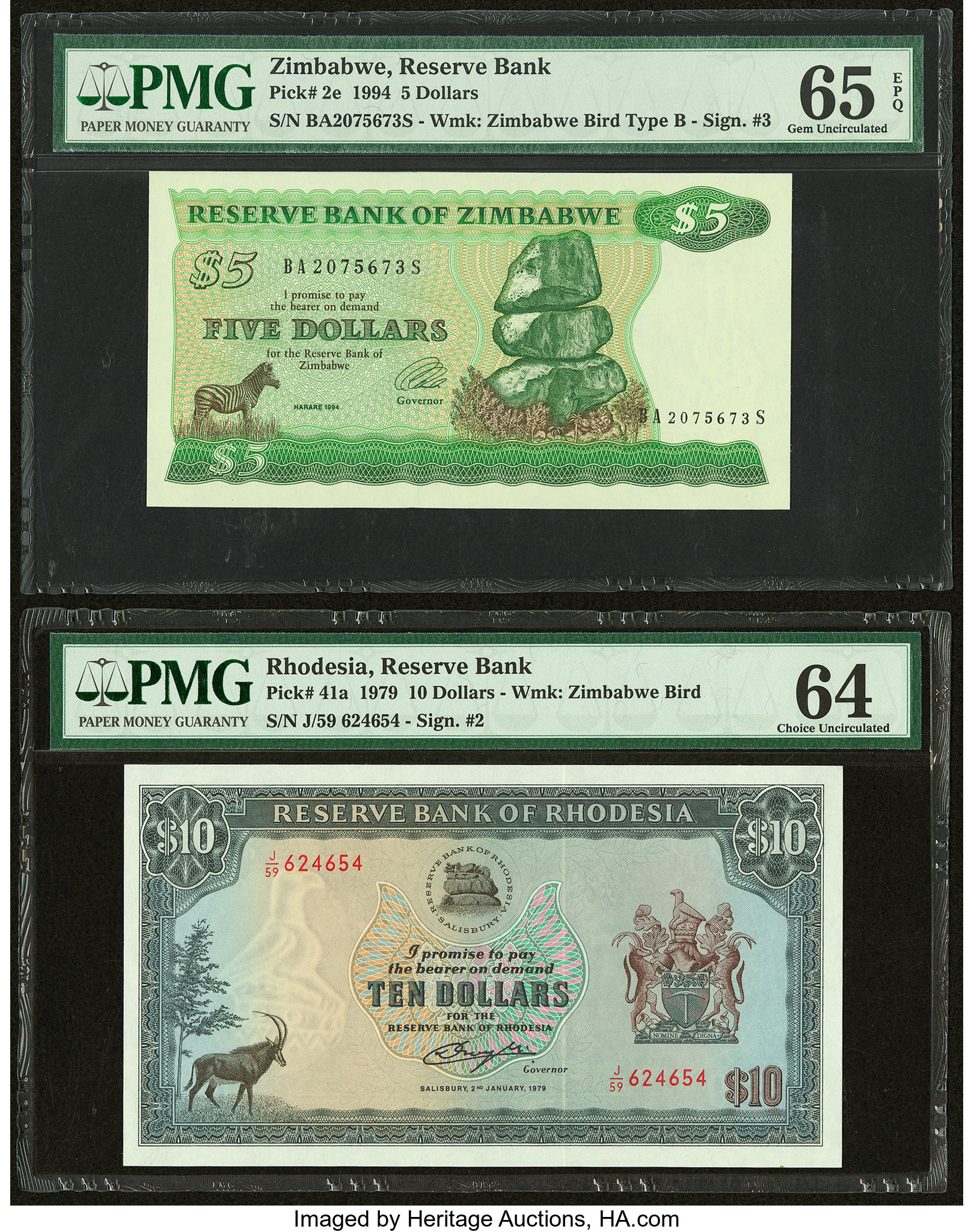 image for: Zimbabwe  5 dollars (B102d)