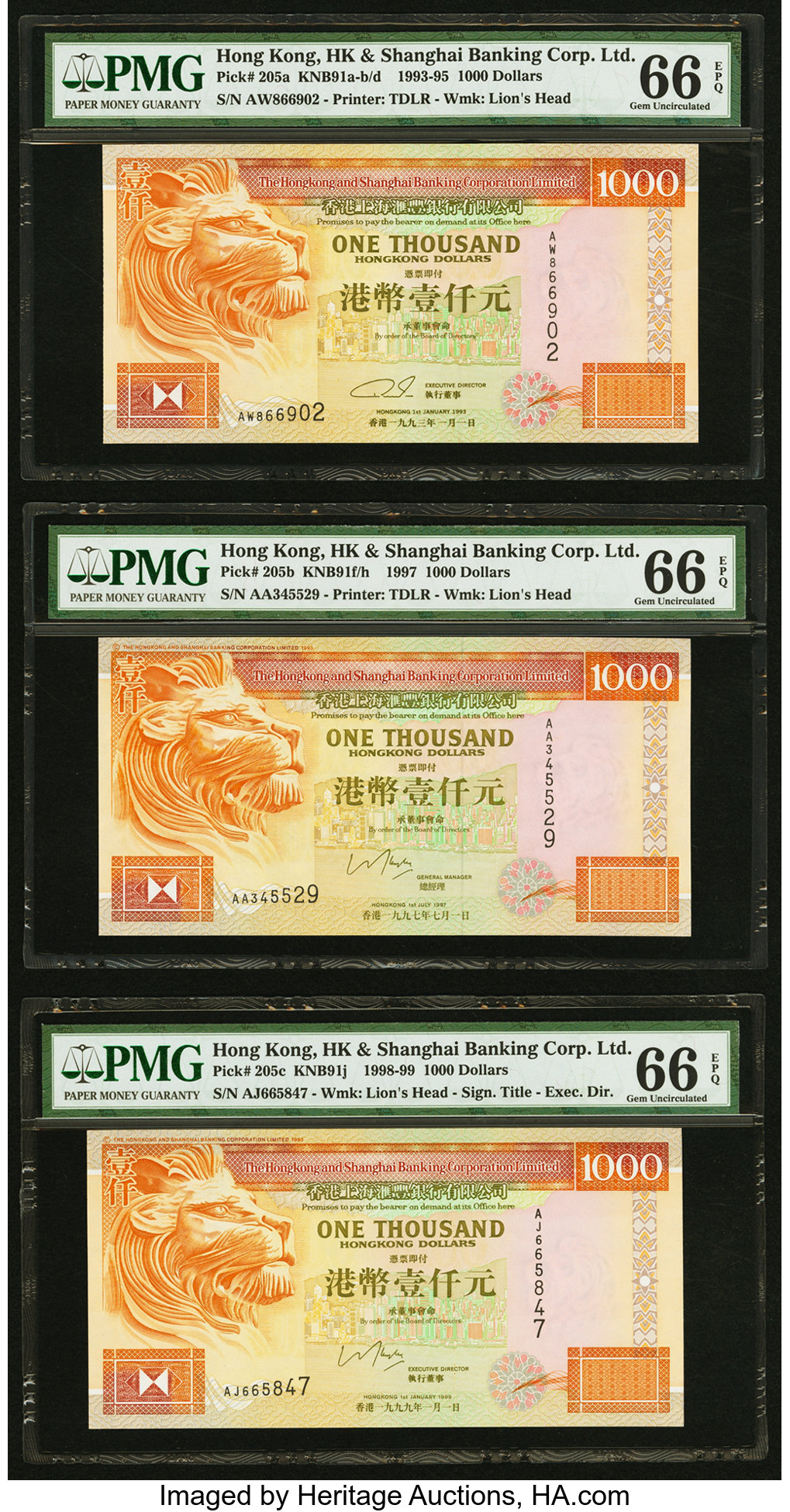 image for: Hong Kong  1,000 dollars (B685f)
