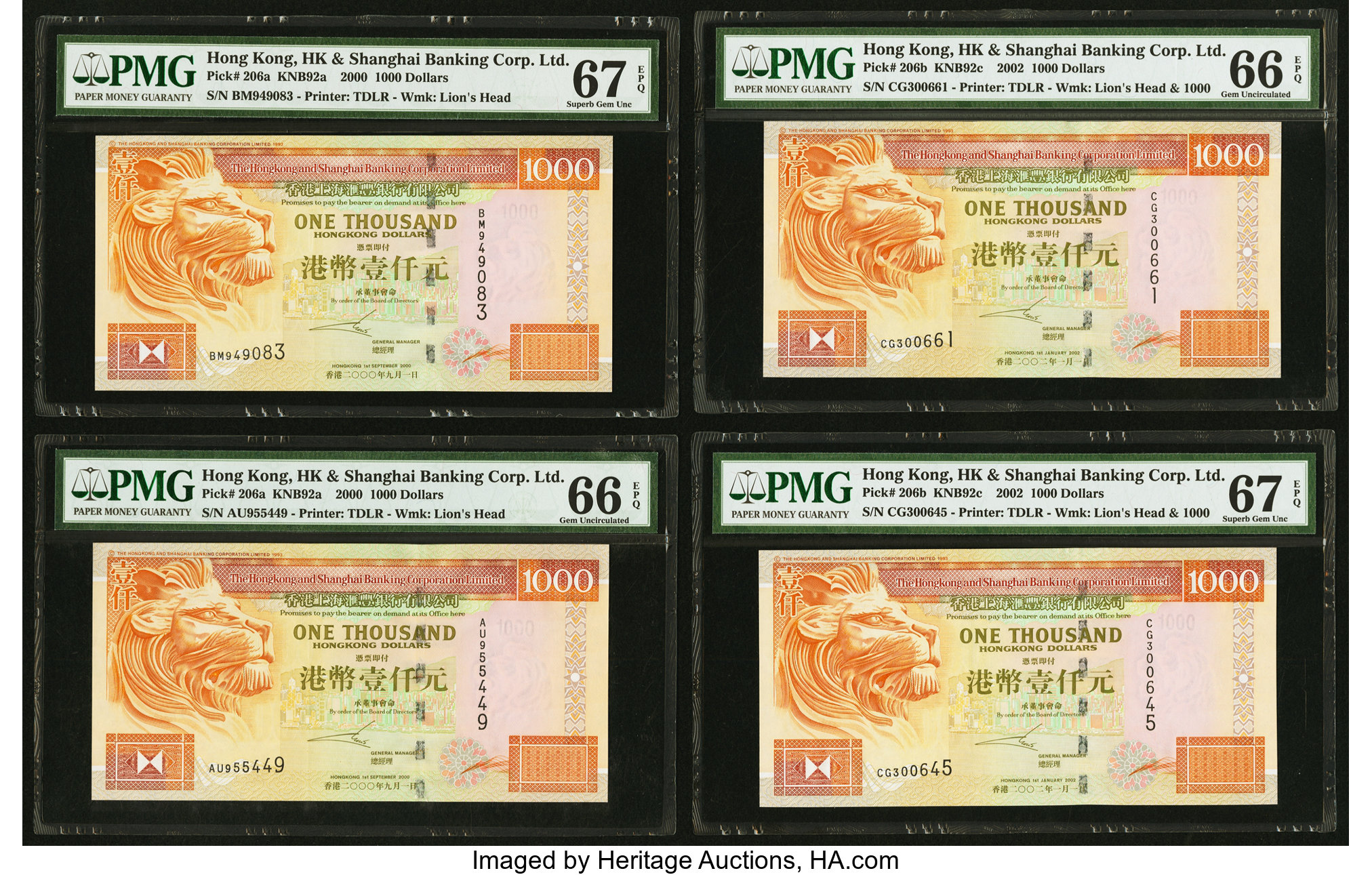 image for: Hong Kong  1,000 dollars (B685f)