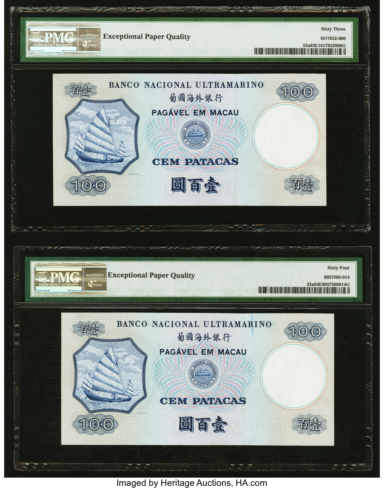 image for: Macau  100 patacas (B054a)