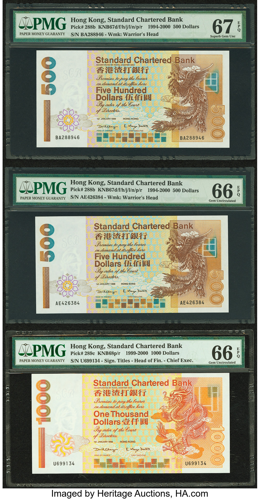 image for: Hong Kong  500 dollars (B411g)