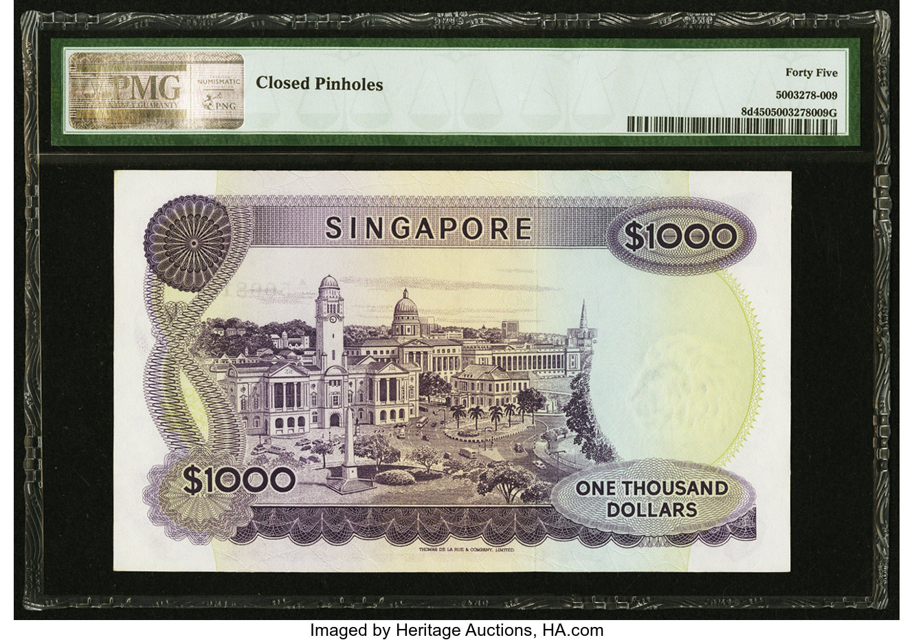 image for: Singapore  10,000 dollars (B109a)