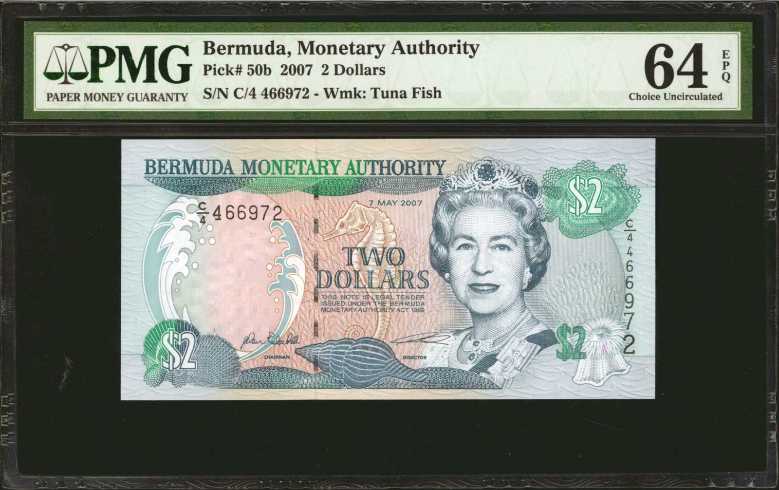 image for: Bermuda  2 dollars (B222a)
