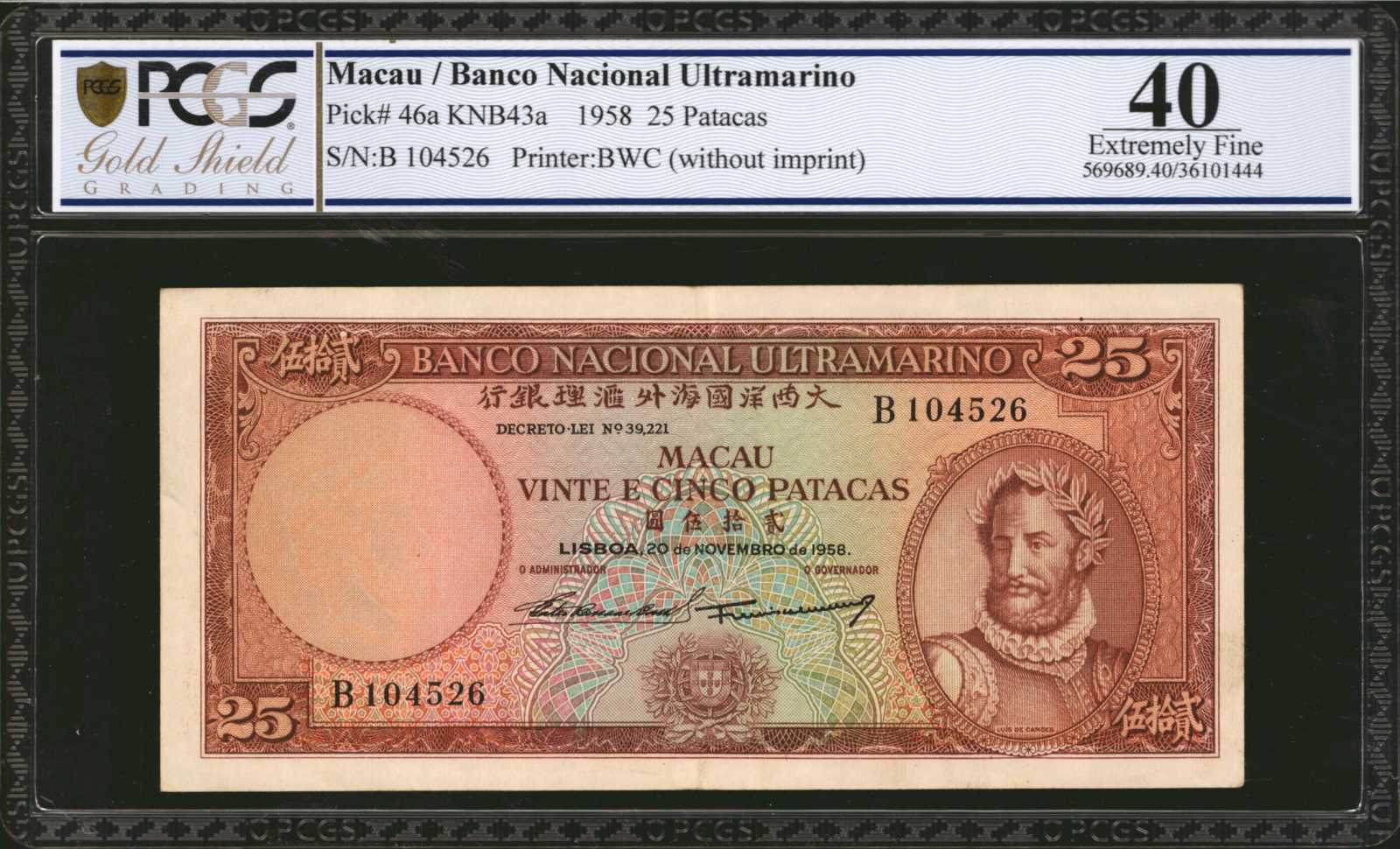 image for: Macau  25 patacas(B047as2)
