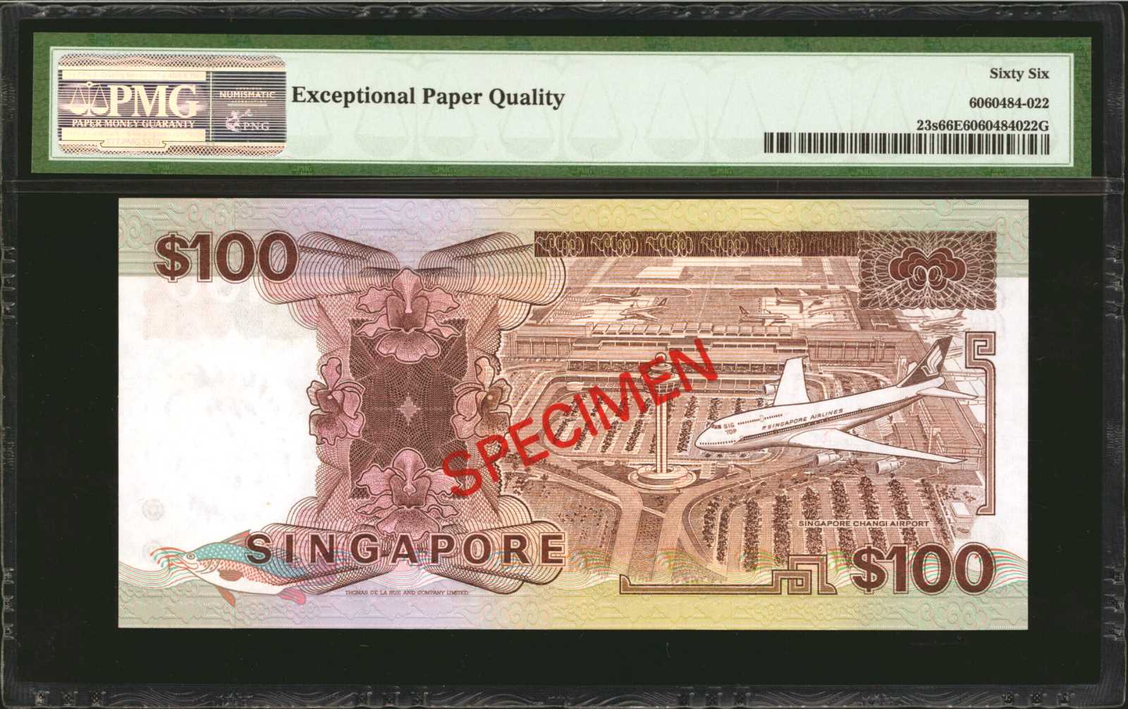 image for: Singapore  100 dollars (B124bz)