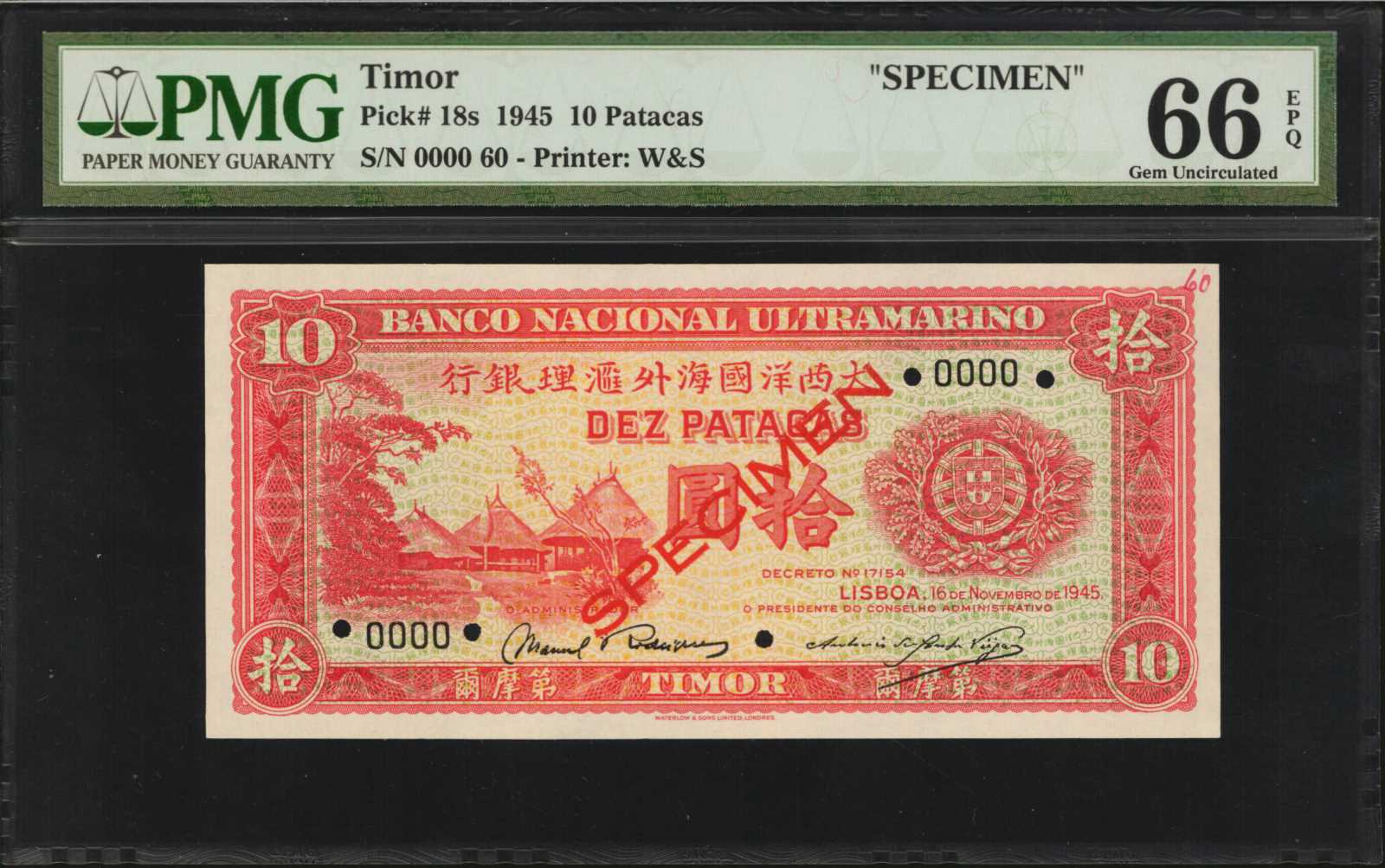 image for: Timor  20 patacas (B121es)
