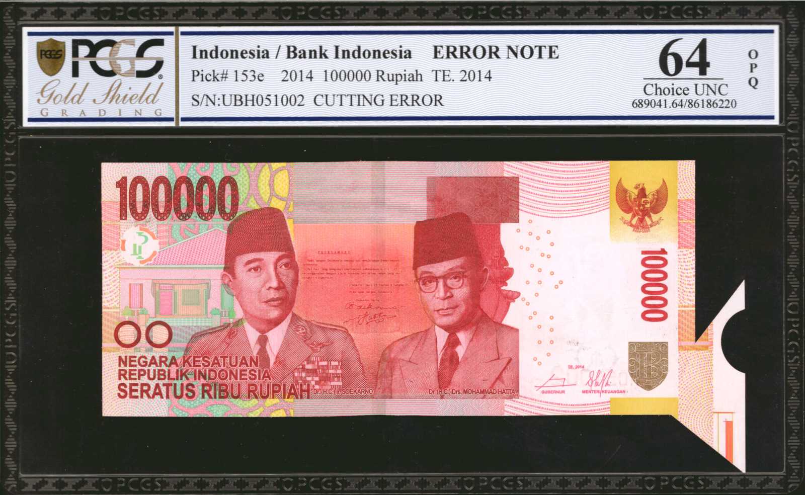 image for: Indonesia  100,000 rupiah (B607e)