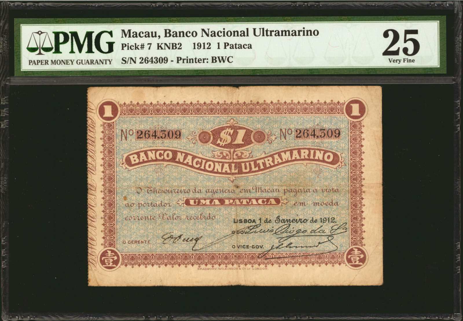 image for: Macau  1 pataca (B007bs)