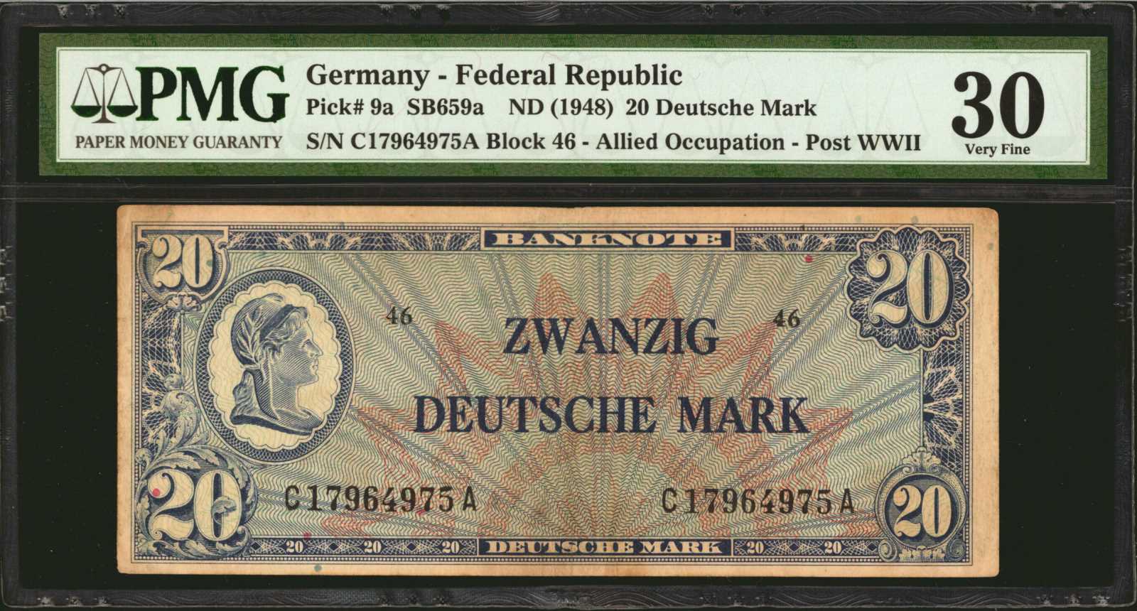 image for: Germany, Federal Republic of  20 deutsche mark (B105a)