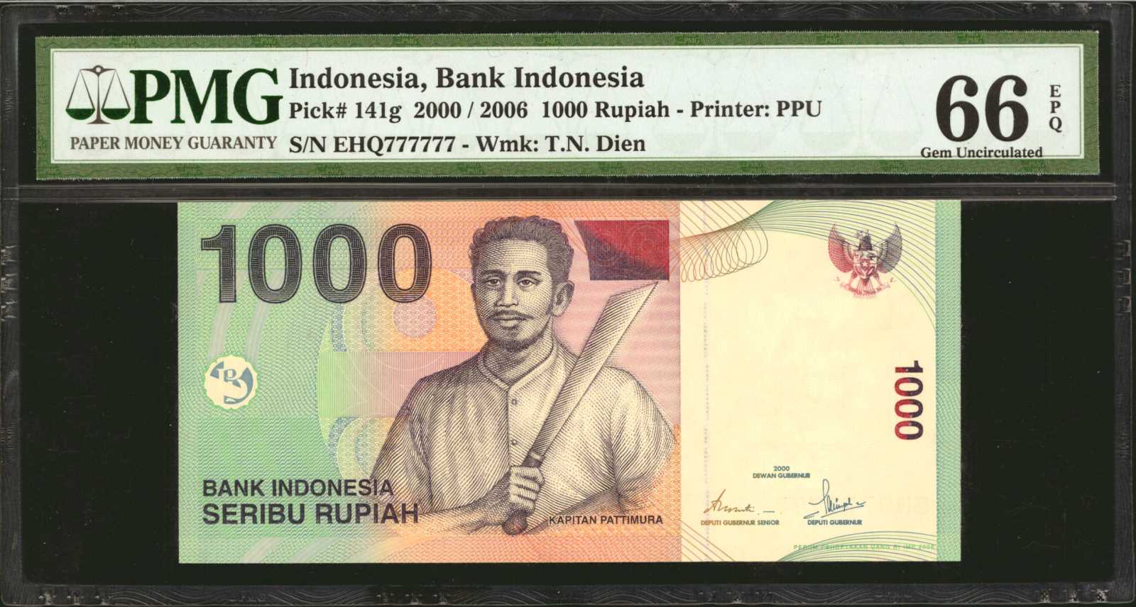 image for: Indonesia  1,000 rupiah (B597f)