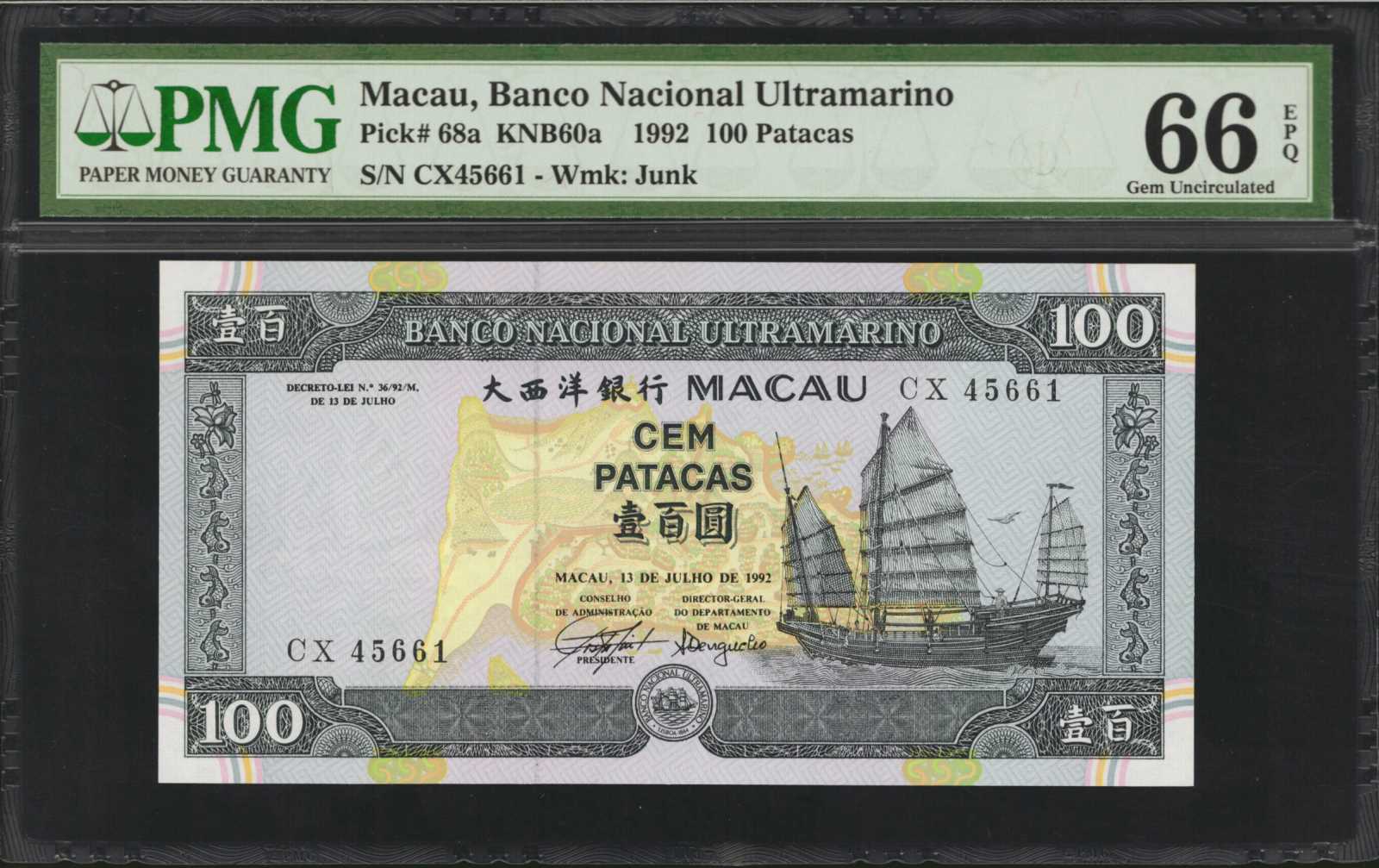 image for: Macau  100 patacas (B041as)