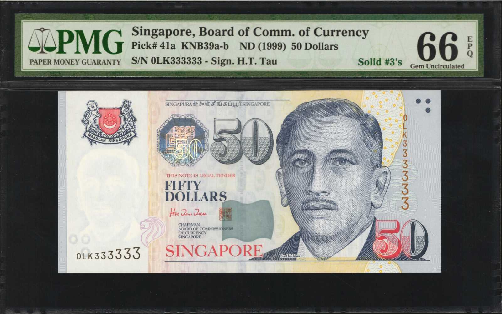 image for: Singapore  50 dollars (B135az)