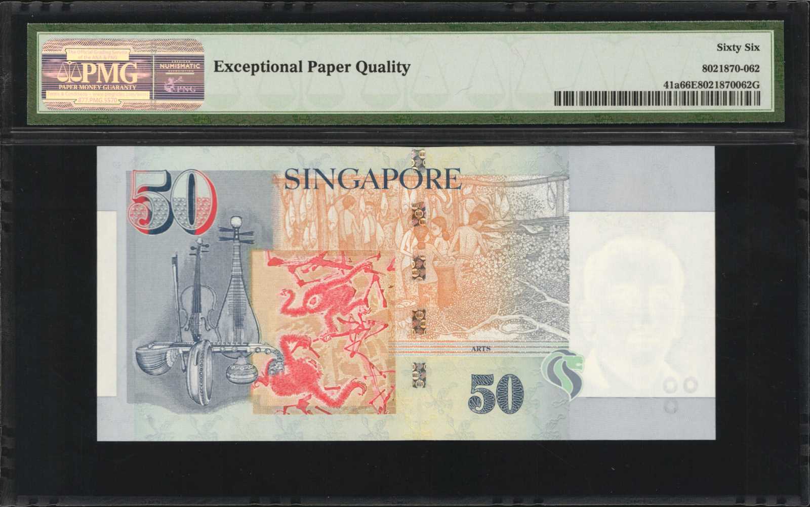 image for: Singapore  50 dollars (B135az)