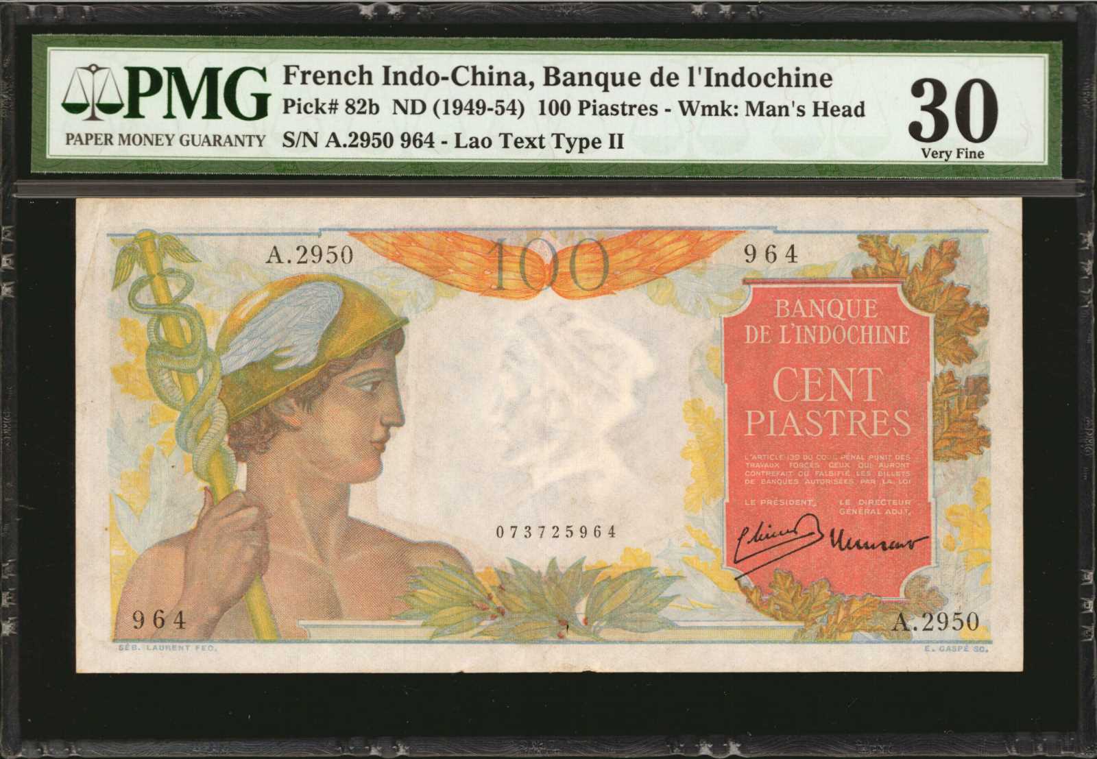 image for: French Indo-China  1 piastre(B135a)